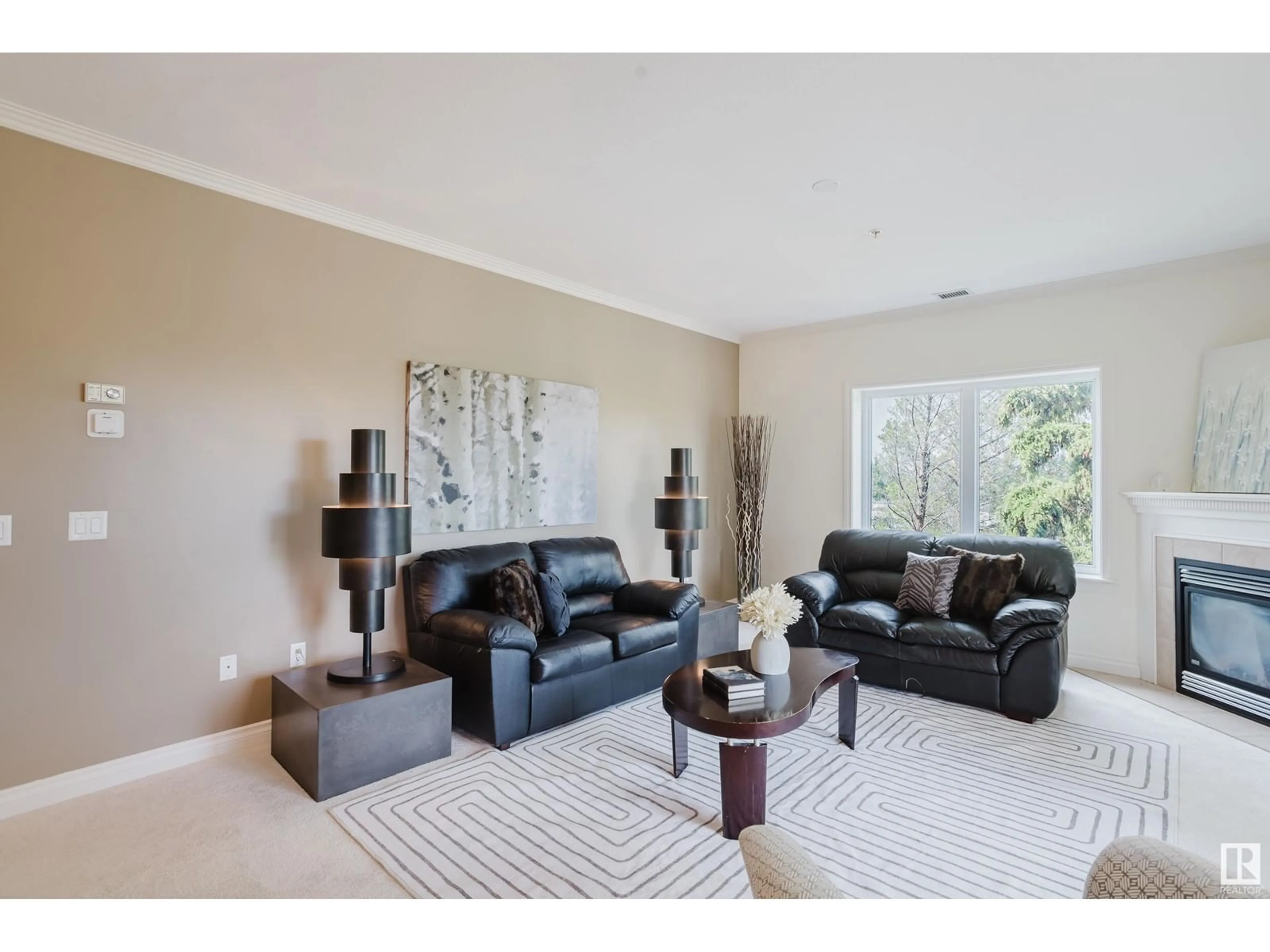 Living room with furniture, unknown for #402 - 14205 96 AV, Edmonton Alberta T5N0C2