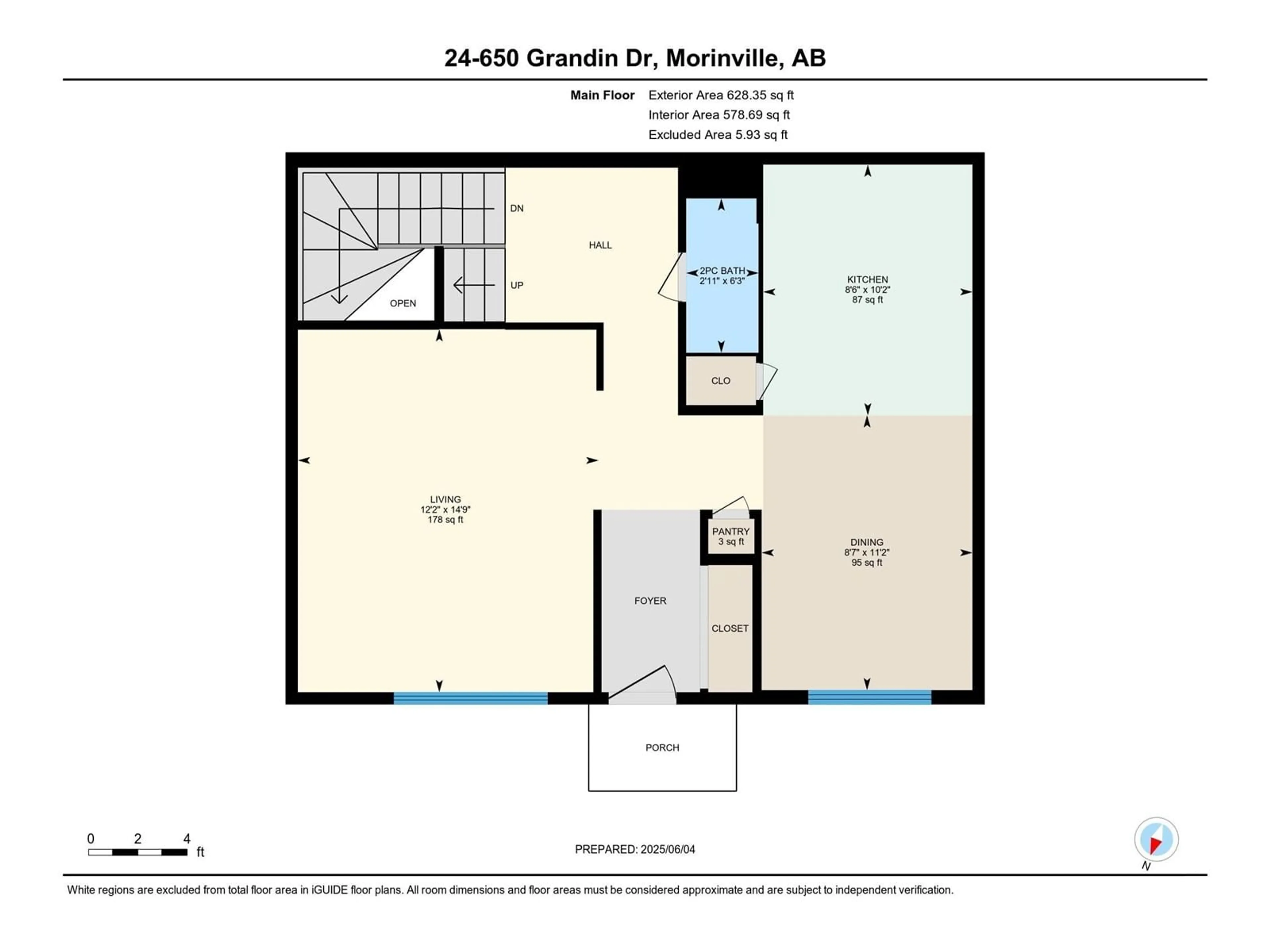 Floor plan for 24 - 650 GRANDIN DR, Morinville Alberta T8R1K5