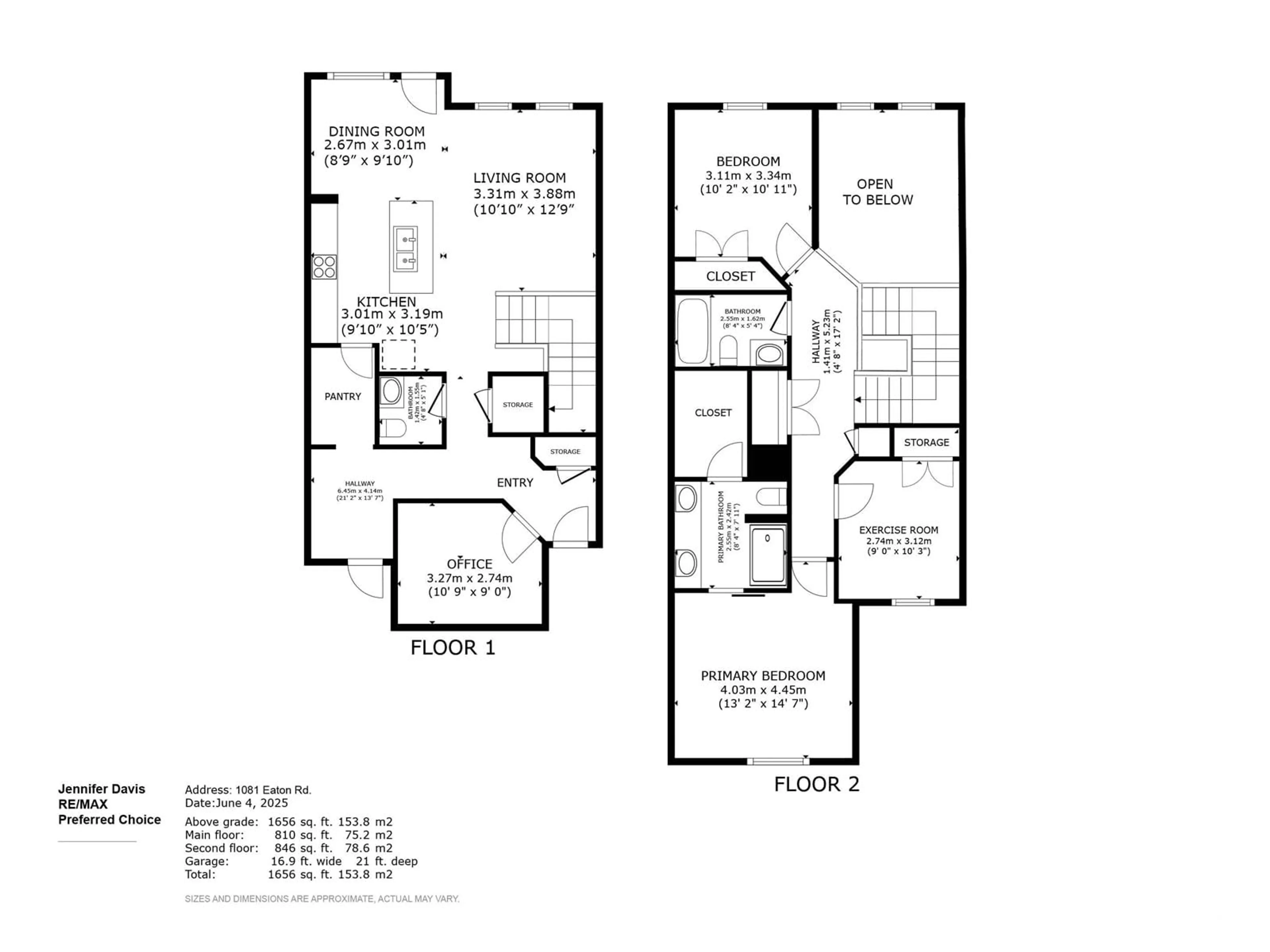 Floor plan for 1081 EATON RD, Edmonton Alberta T6M1M9