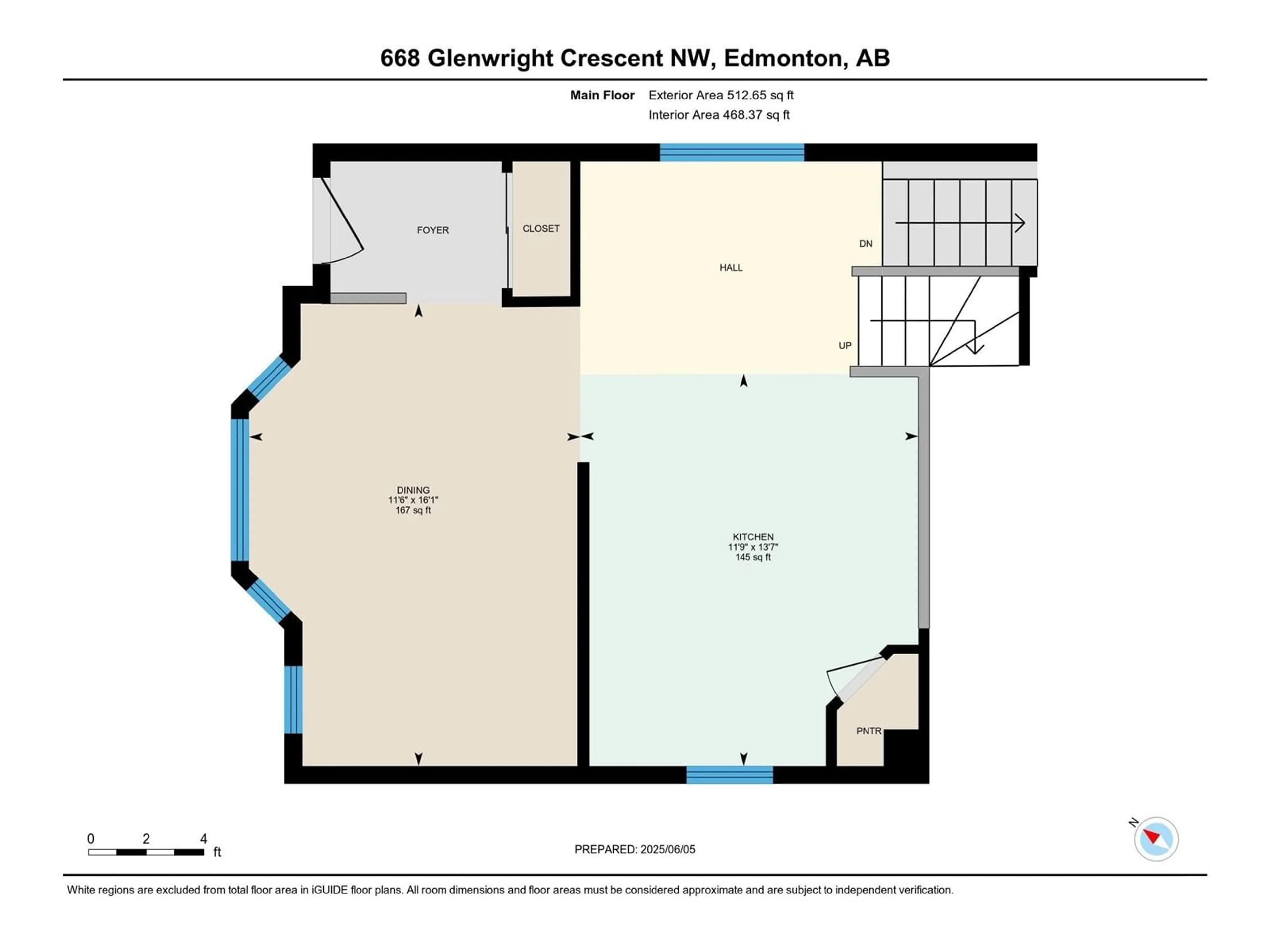 Floor plan for 668 GLENWRIGHT CR, Edmonton Alberta T5T6K5