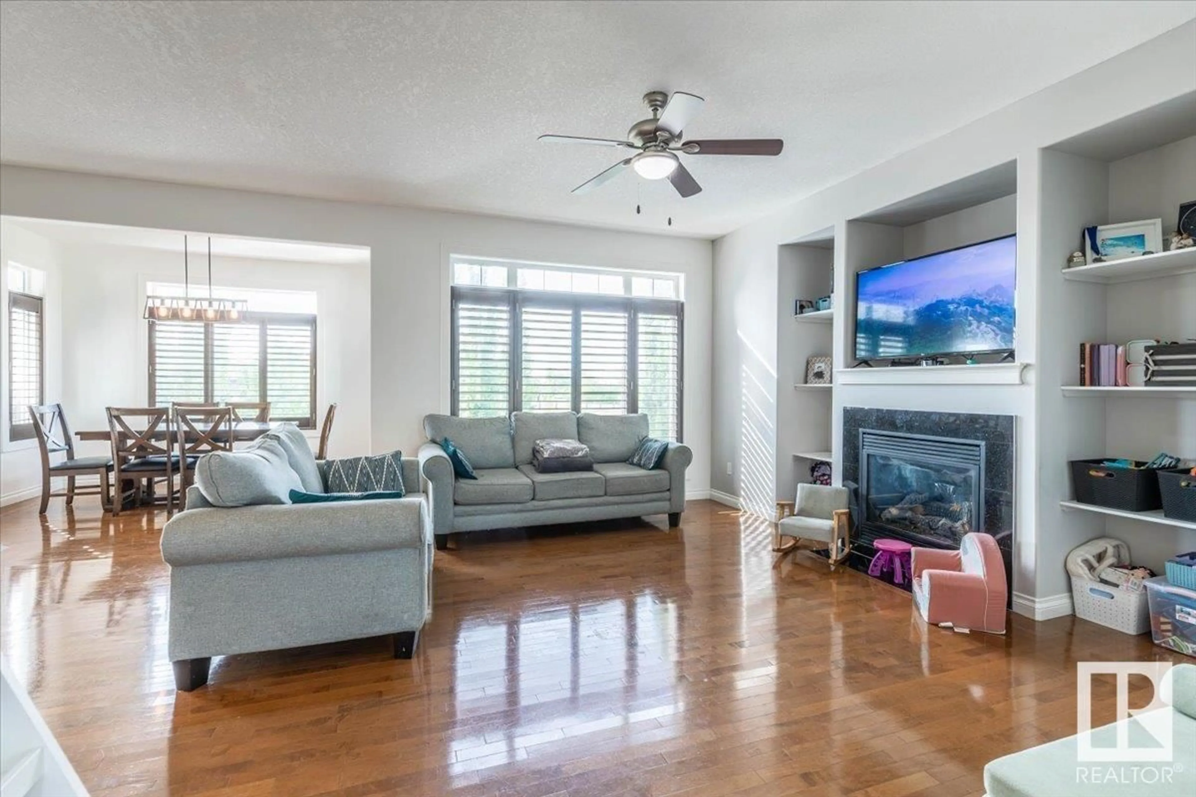 Living room with furniture, unknown for 322 ASH CL, Leduc Alberta T9E0E1