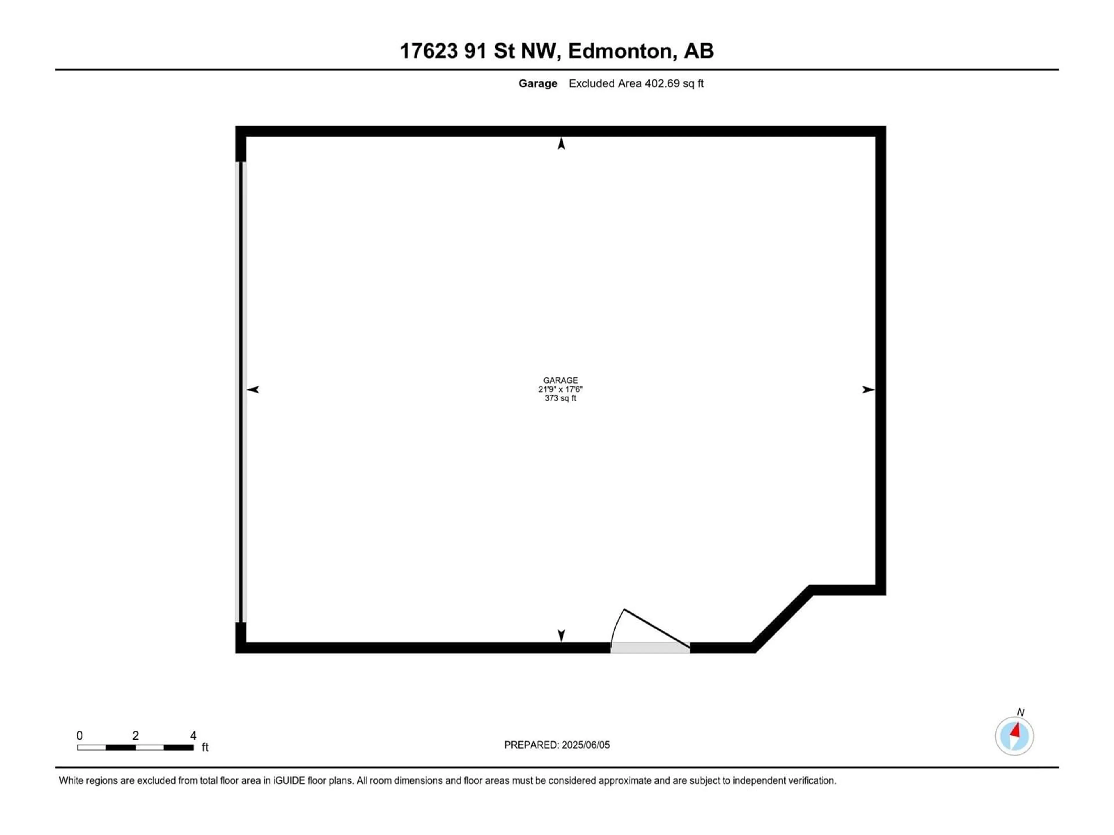 Floor plan for 17623 91 ST, Edmonton Alberta T5Z2L4