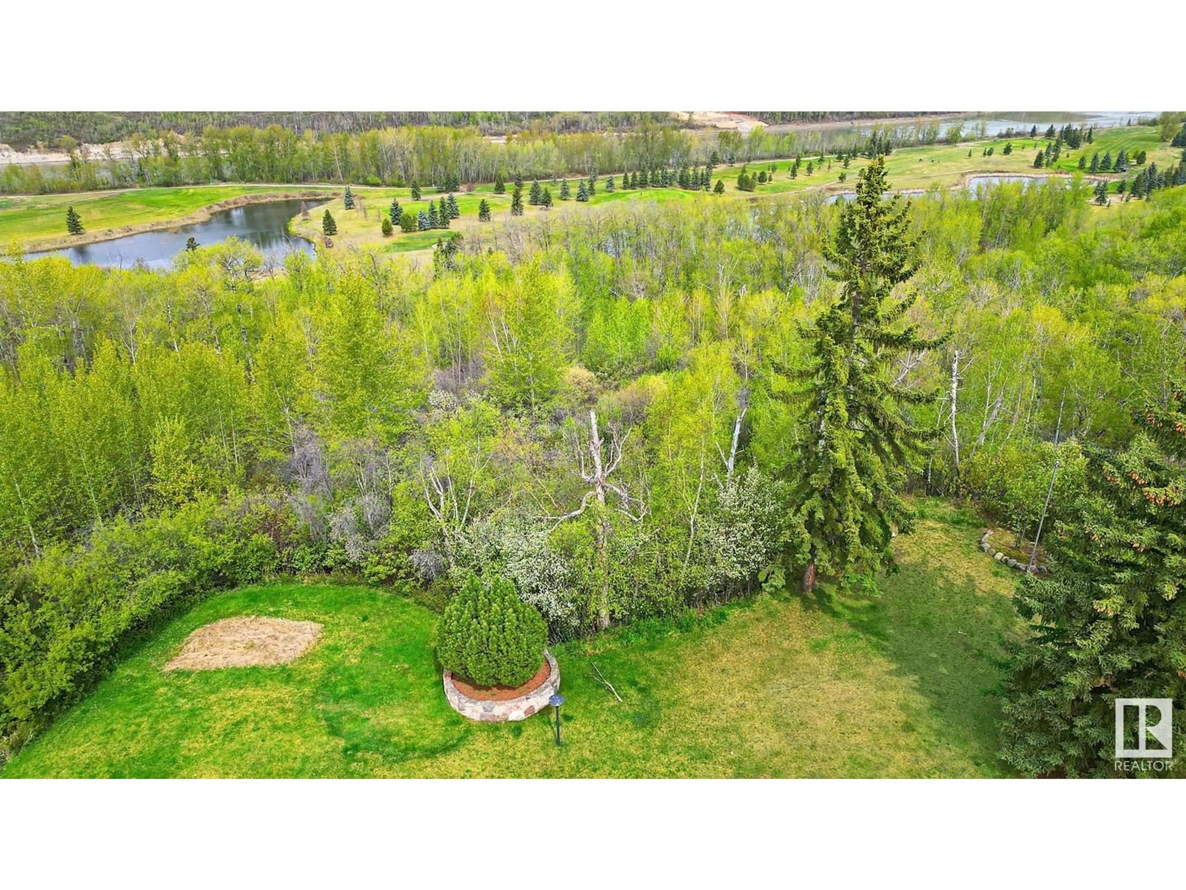 A pic from outside/outdoor area/front of a property/back of a property/a pic from drone, forest/trees view for 140 WINDERMERE DR, Edmonton Alberta T6W0S4