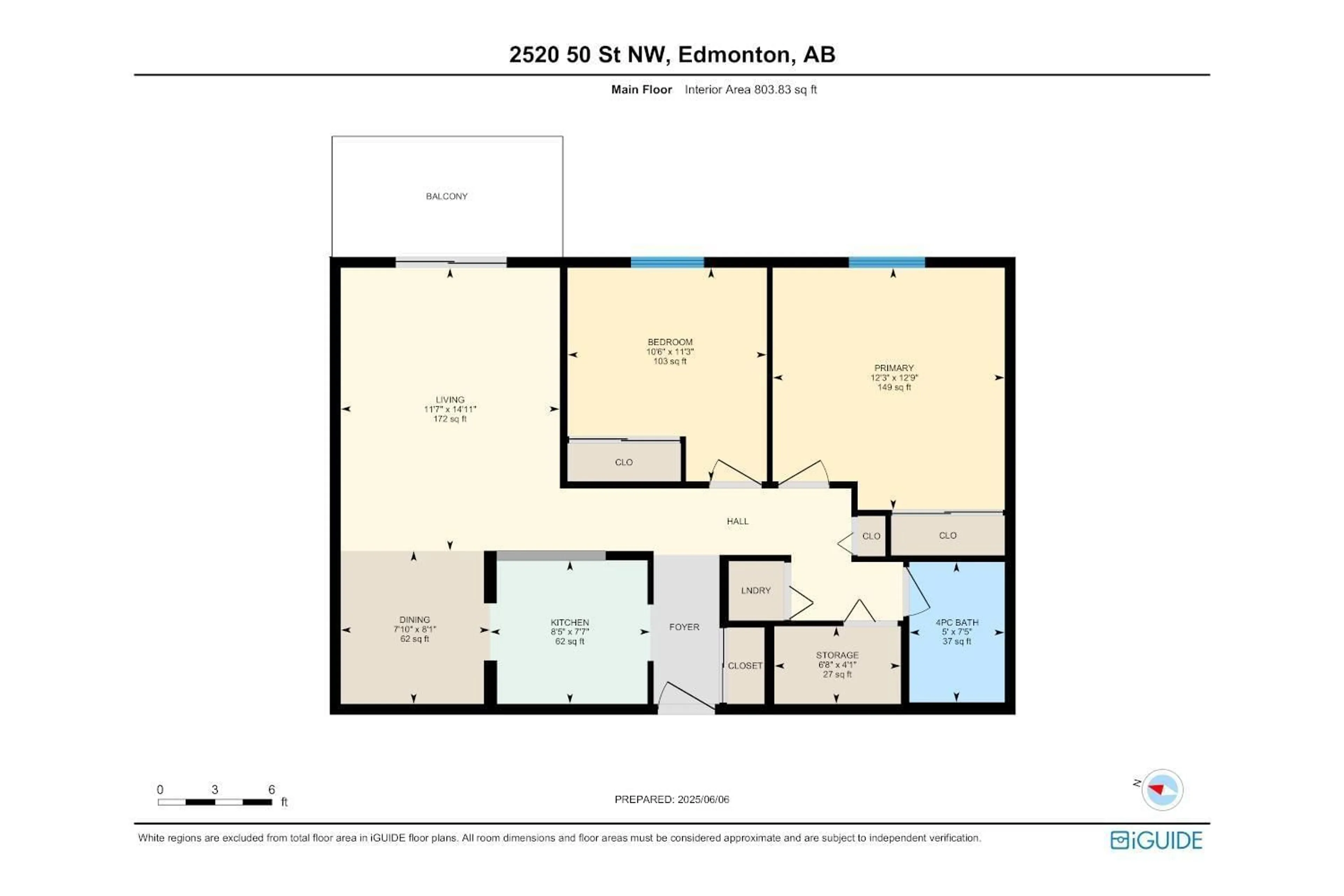 Floor plan for 2520 - 439 50 ST NW, Edmonton Alberta T6L7A8