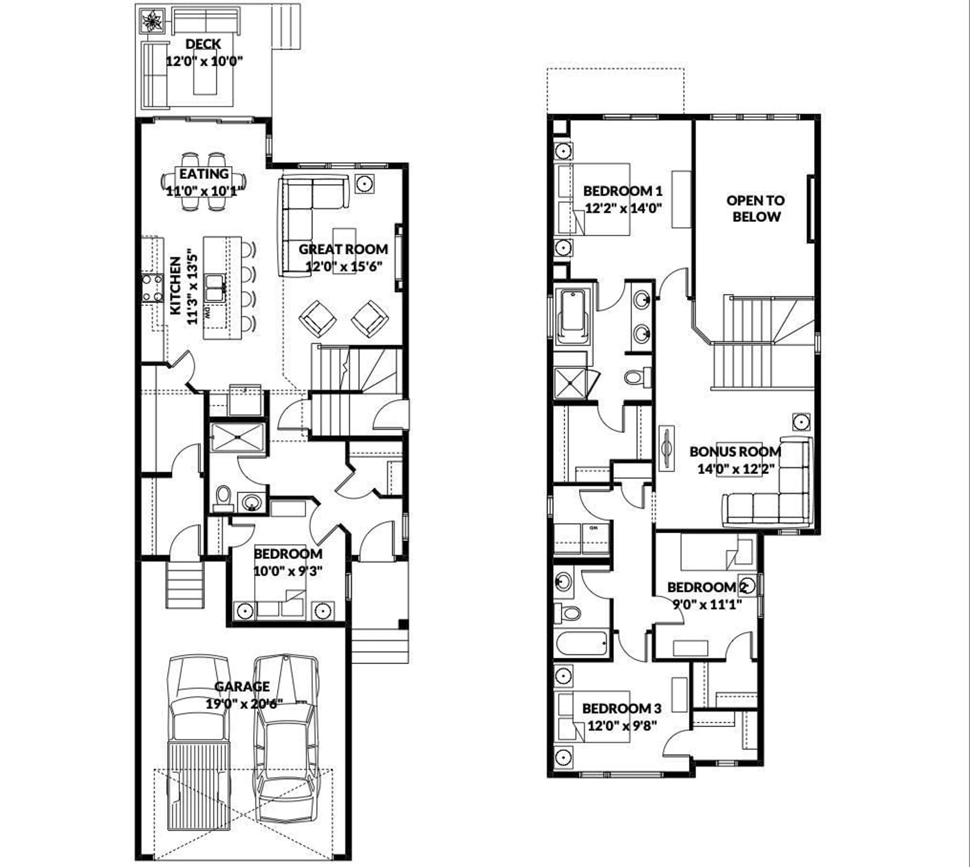 Floor plan for NW - 2235 194 ST, Edmonton Alberta T6M3B6