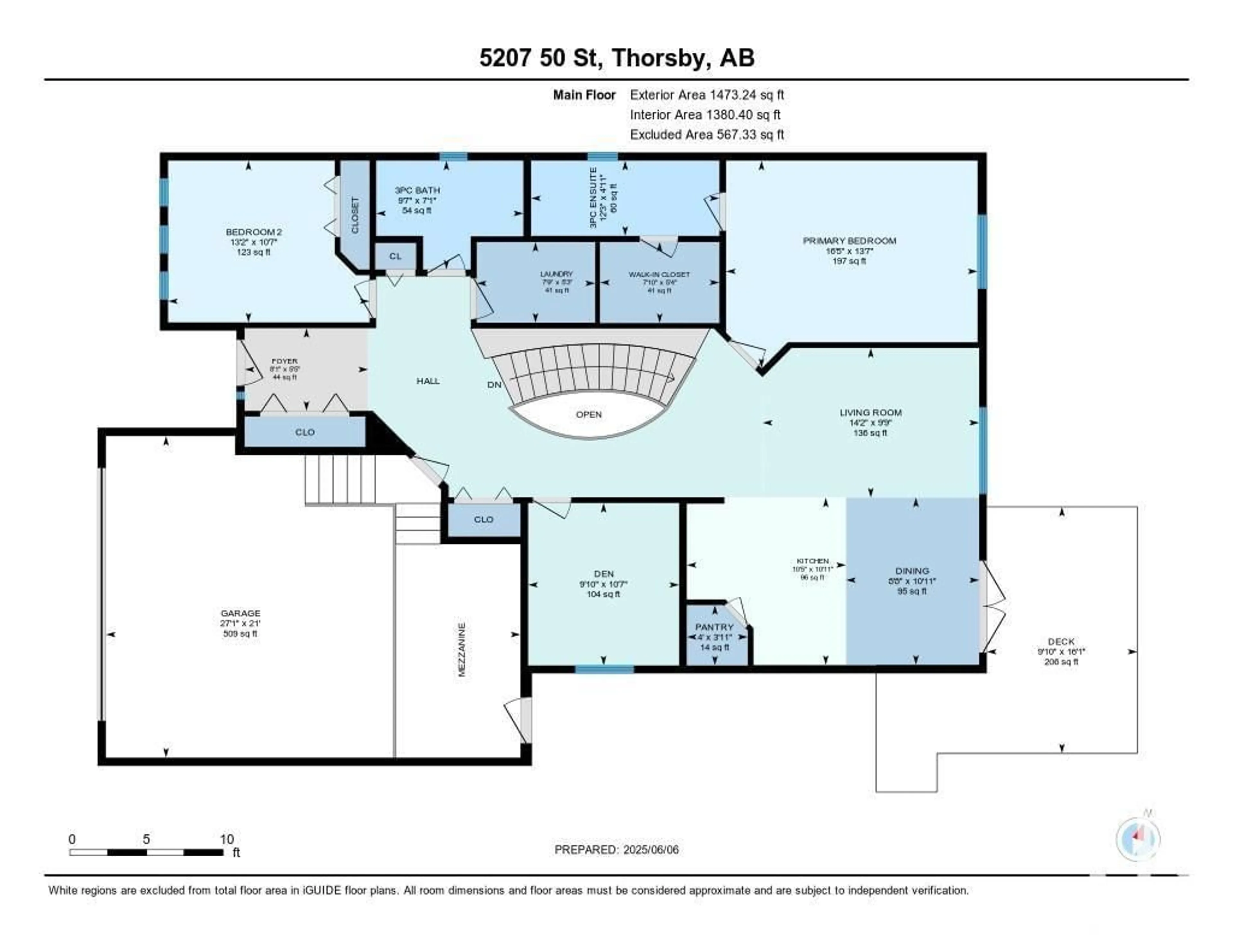 Floor plan for 5207 50 ST, Thorsby Alberta T0C2P0