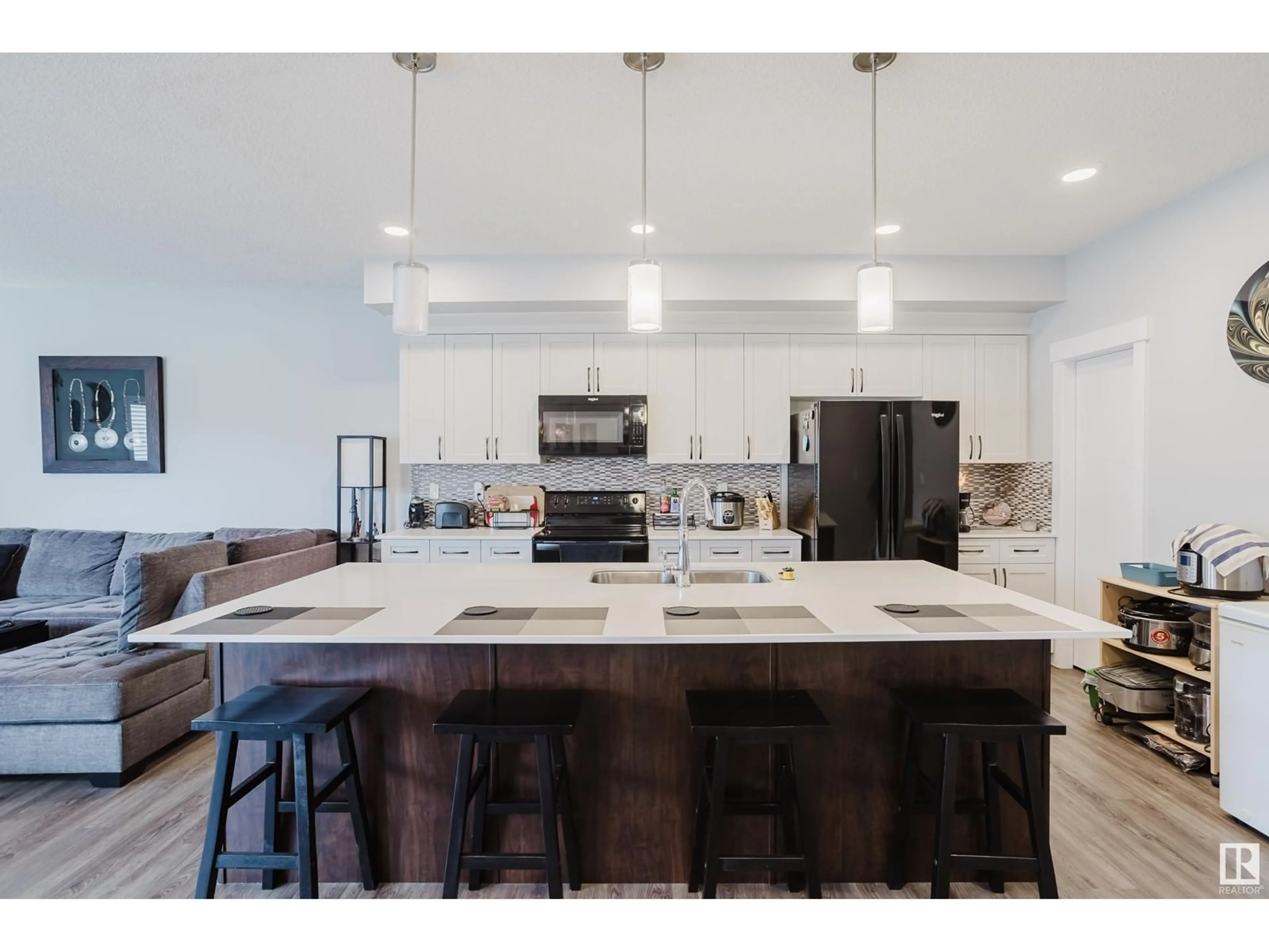 Open concept kitchen, ceramic/tile floor for 8147 226 ST, Edmonton Alberta T5T7K9