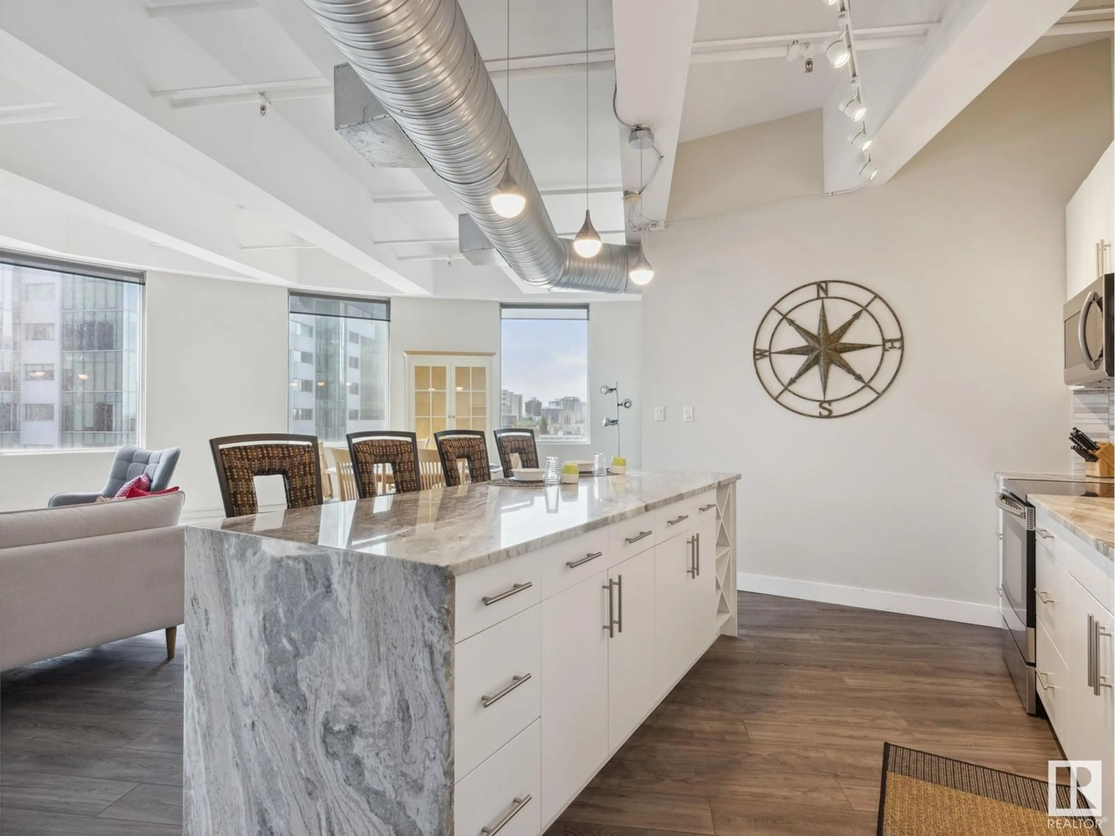 Open concept kitchen, unknown for #504 - 10105 109 ST ST, Edmonton Alberta T5J1M8