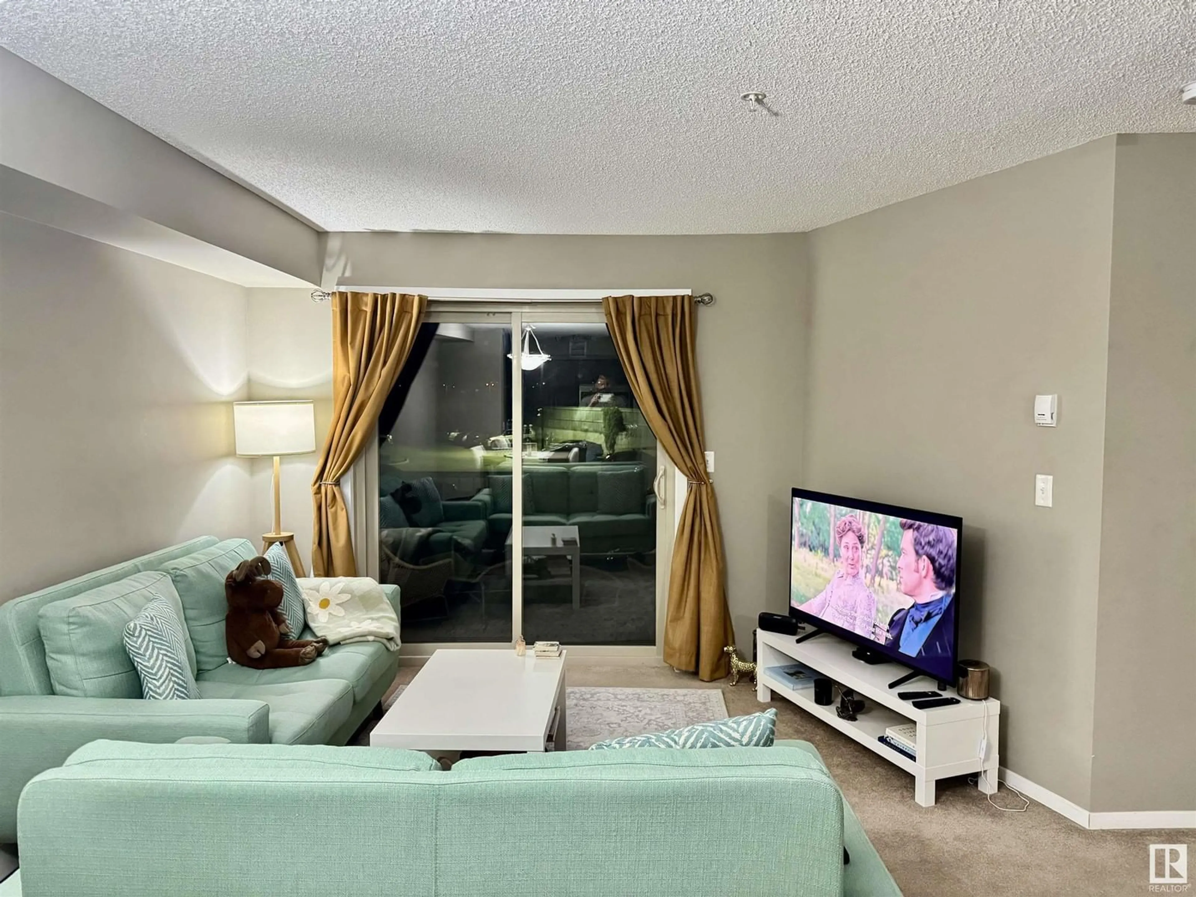 Living room with furniture, unknown for #204 - 5810 MULLEN PLACE, Edmonton Alberta T6R0W3
