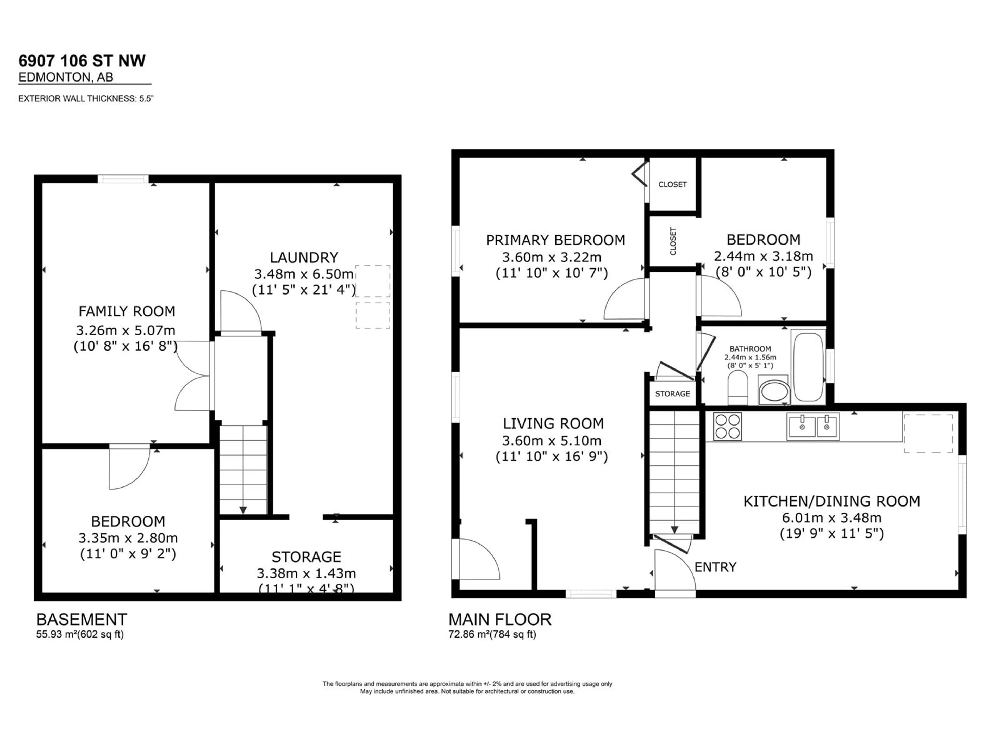 Floor plan for 6907 106 ST, Edmonton Alberta T6H2W1