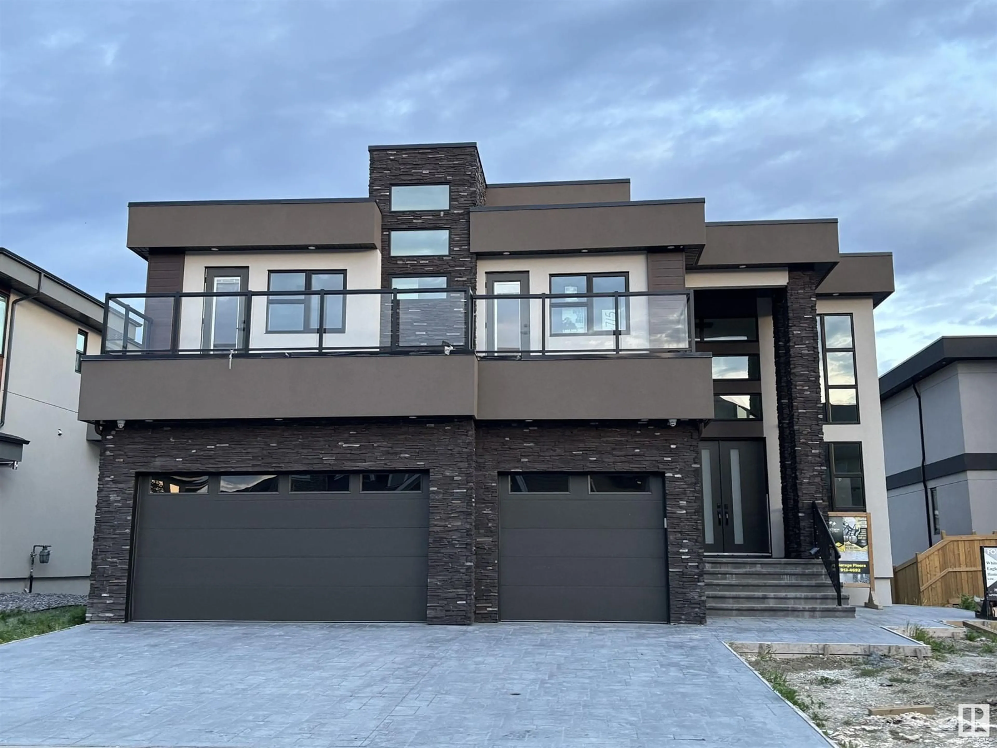 Home with brick exterior material, street for SW - 4715 WOOLSEY COMMON, Edmonton Alberta T6W2E2