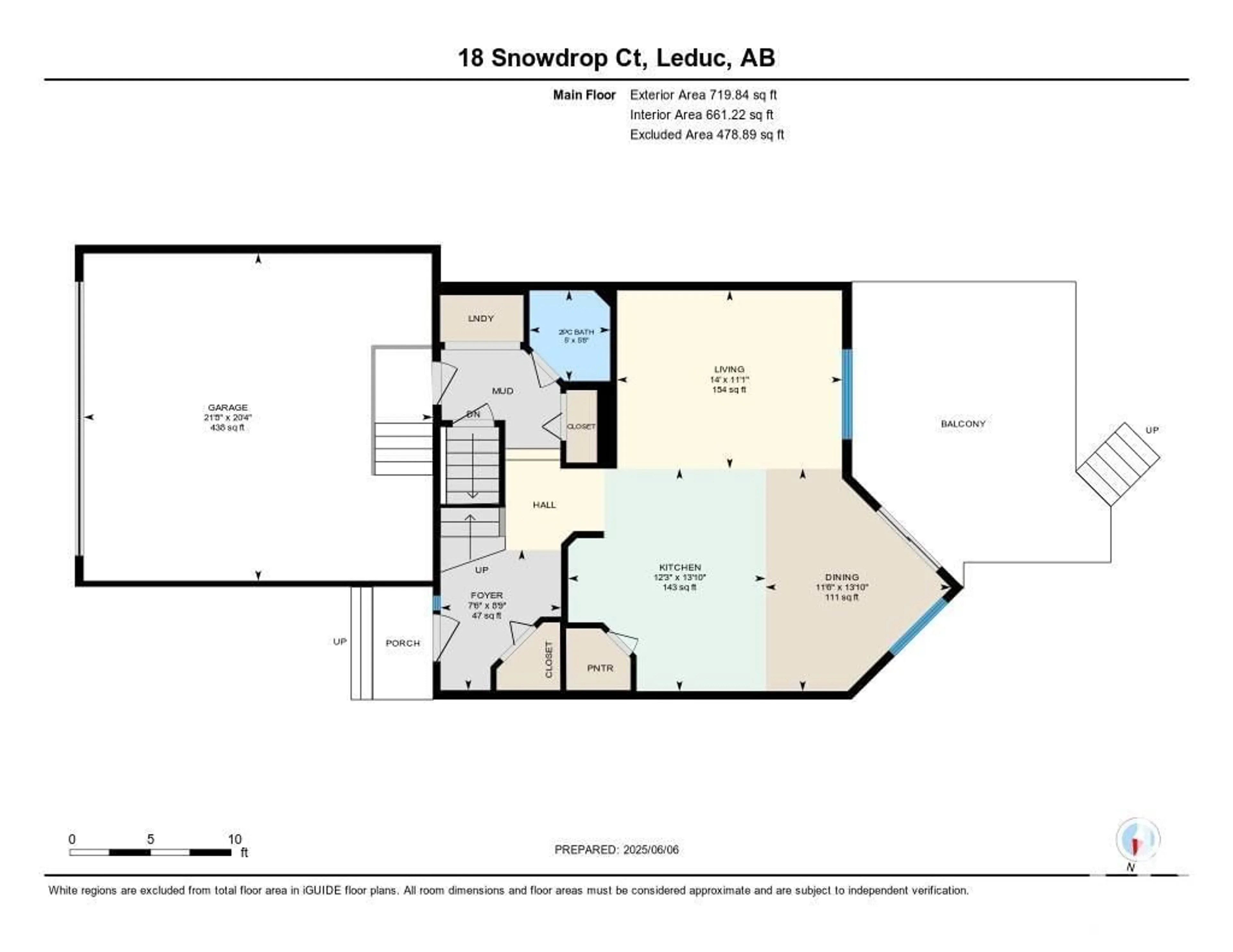 Floor plan for 18 SNOWDROP CO, Leduc Alberta T9E0H5