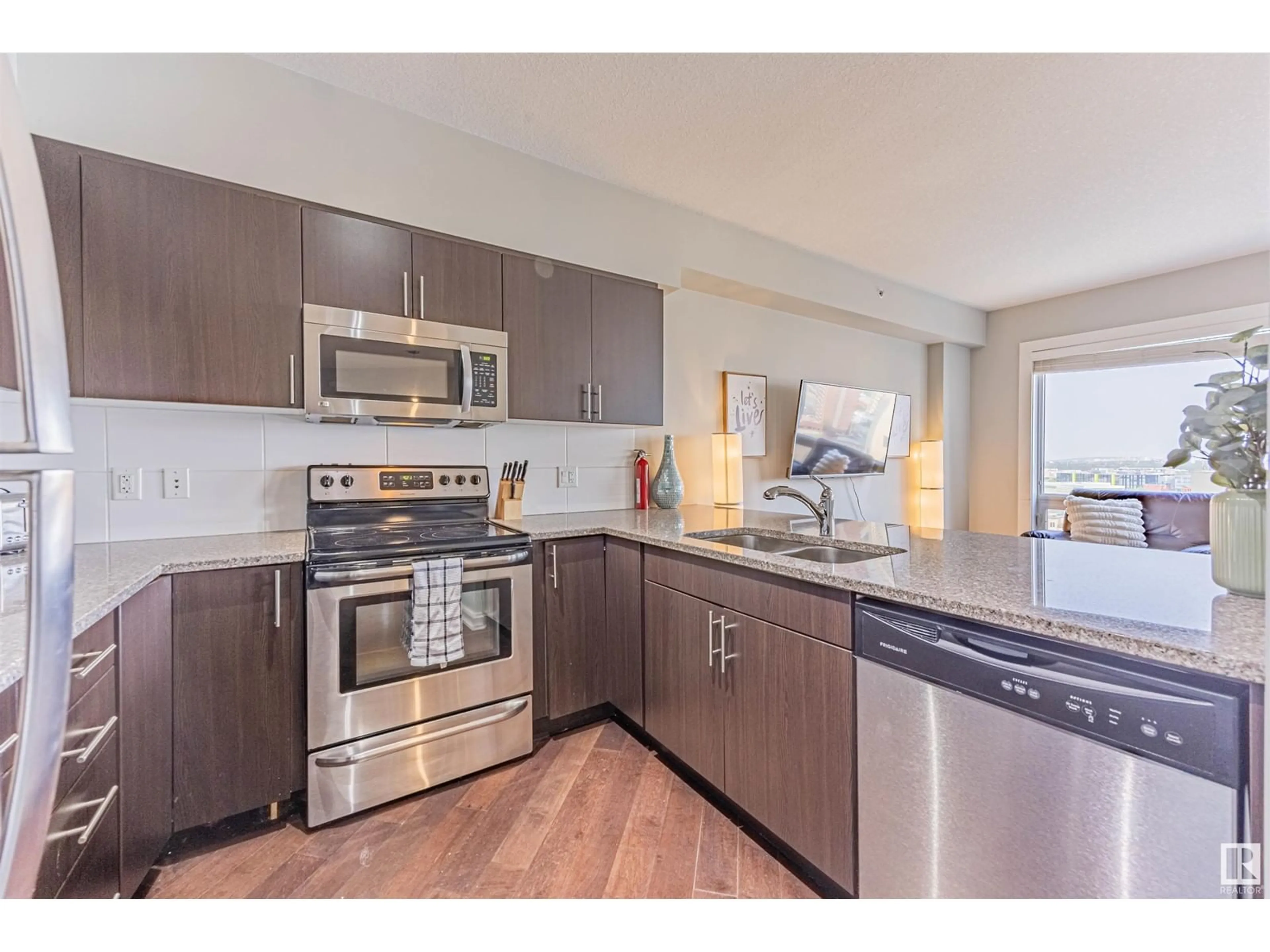 Open concept kitchen, unknown for 10152 - 1201 104 ST, Edmonton Alberta T5J0B6