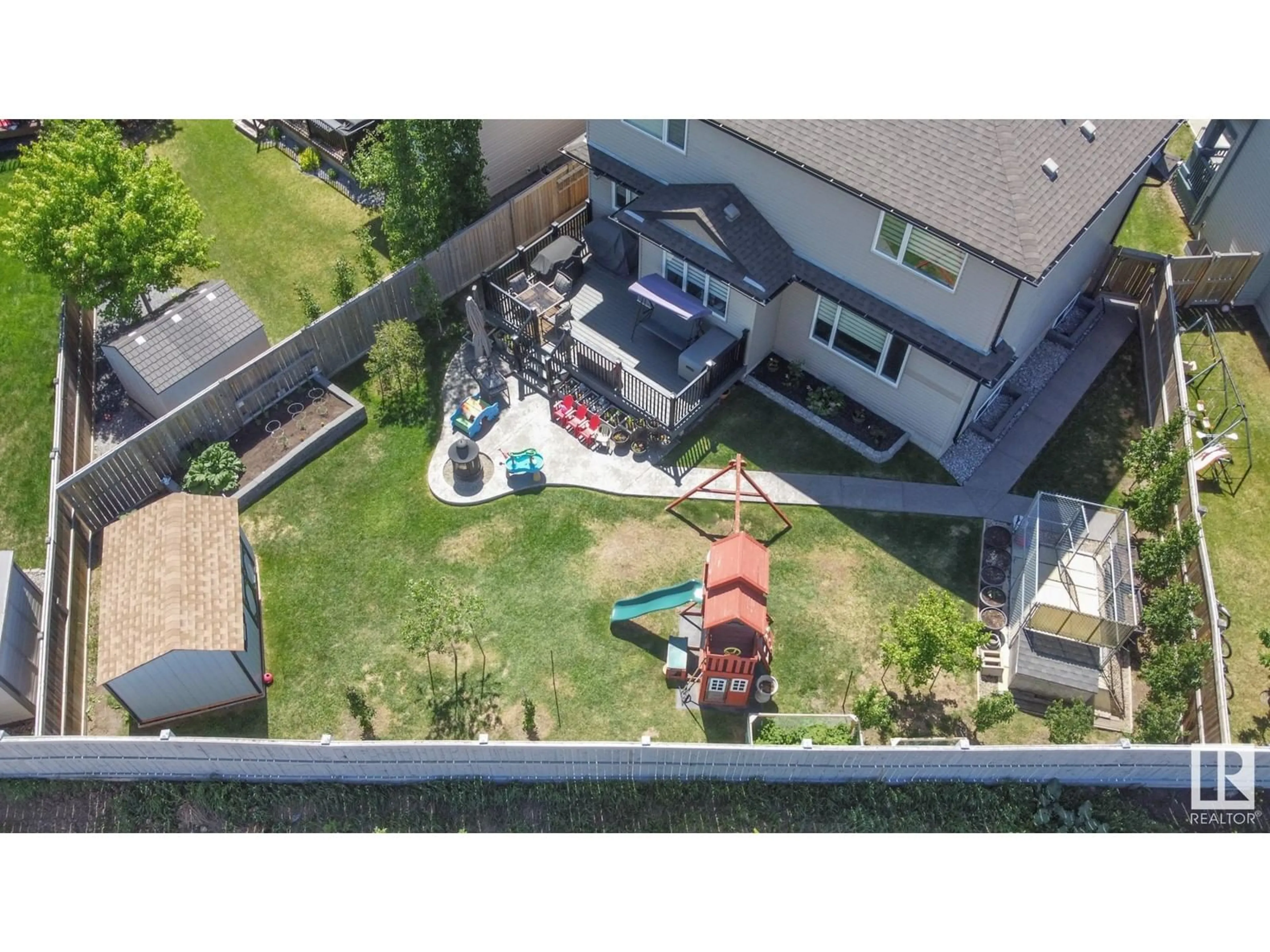 A pic from outside/outdoor area/front of a property/back of a property/a pic from drone, city buildings view from balcony for 8818 180A AV, Edmonton Alberta T5Z0J4