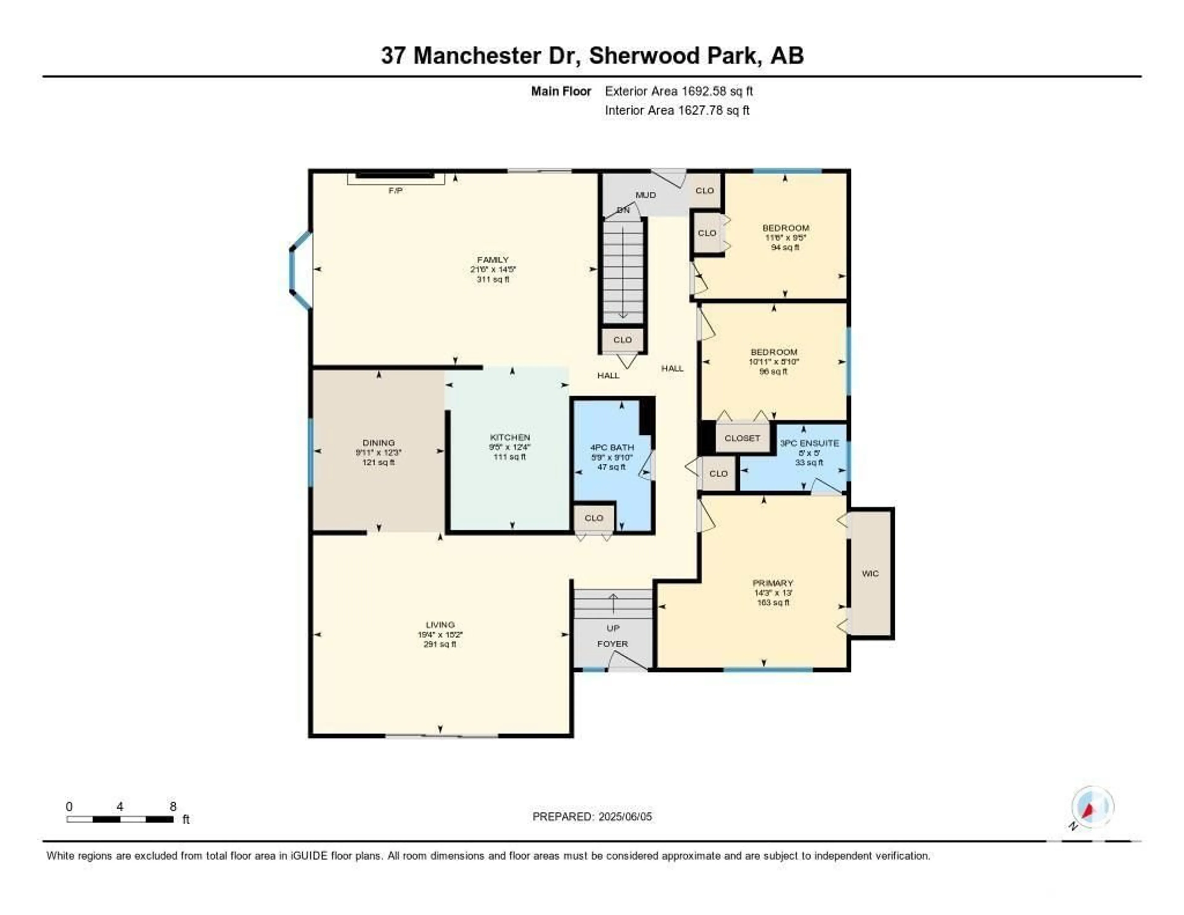 Floor plan for 37 MANCHESTER DR, Sherwood Park Alberta T8A0T3