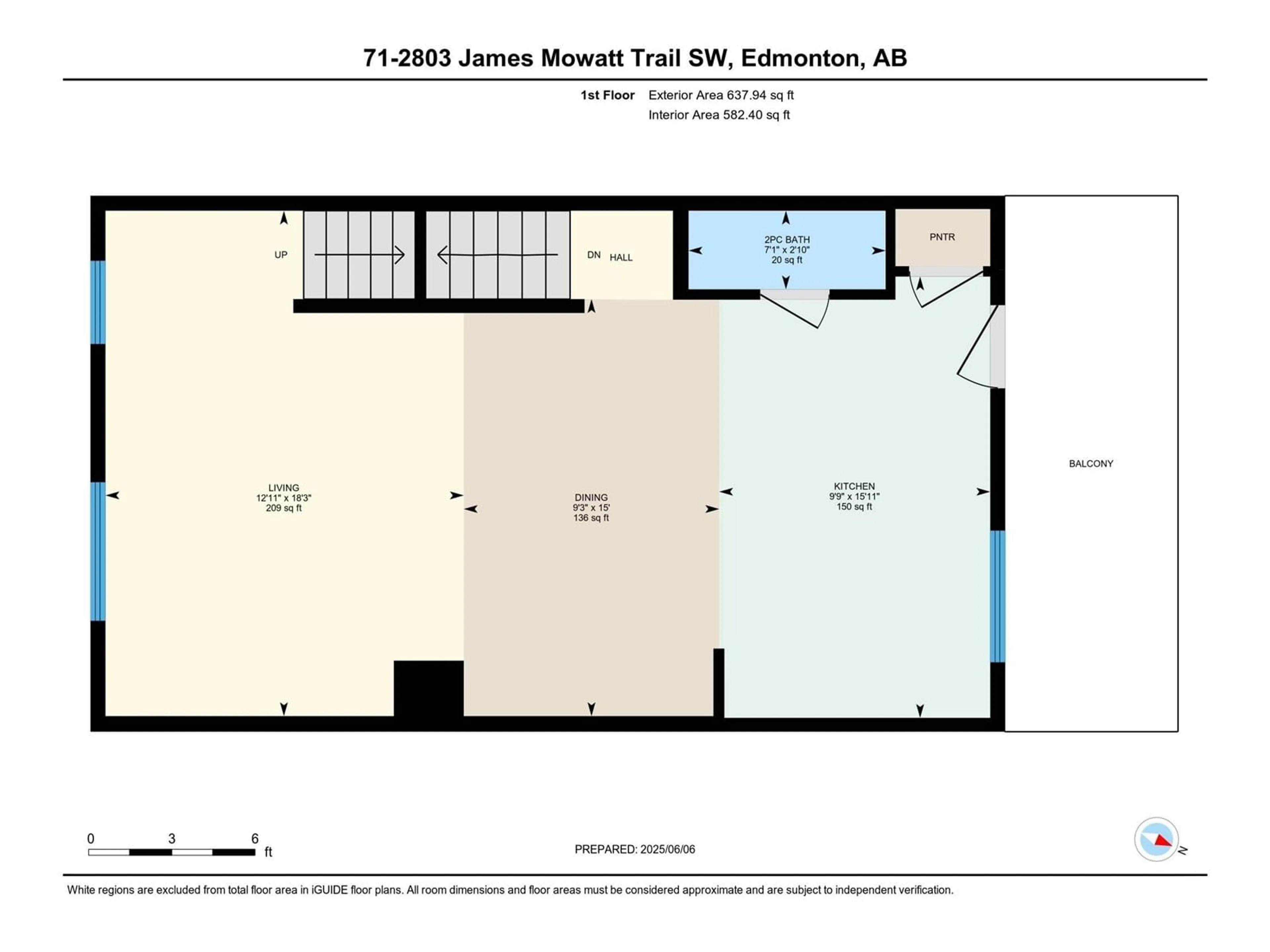 Floor plan for #71 - 2803 JAMES MOWATT TR, Edmonton Alberta T6W2P5