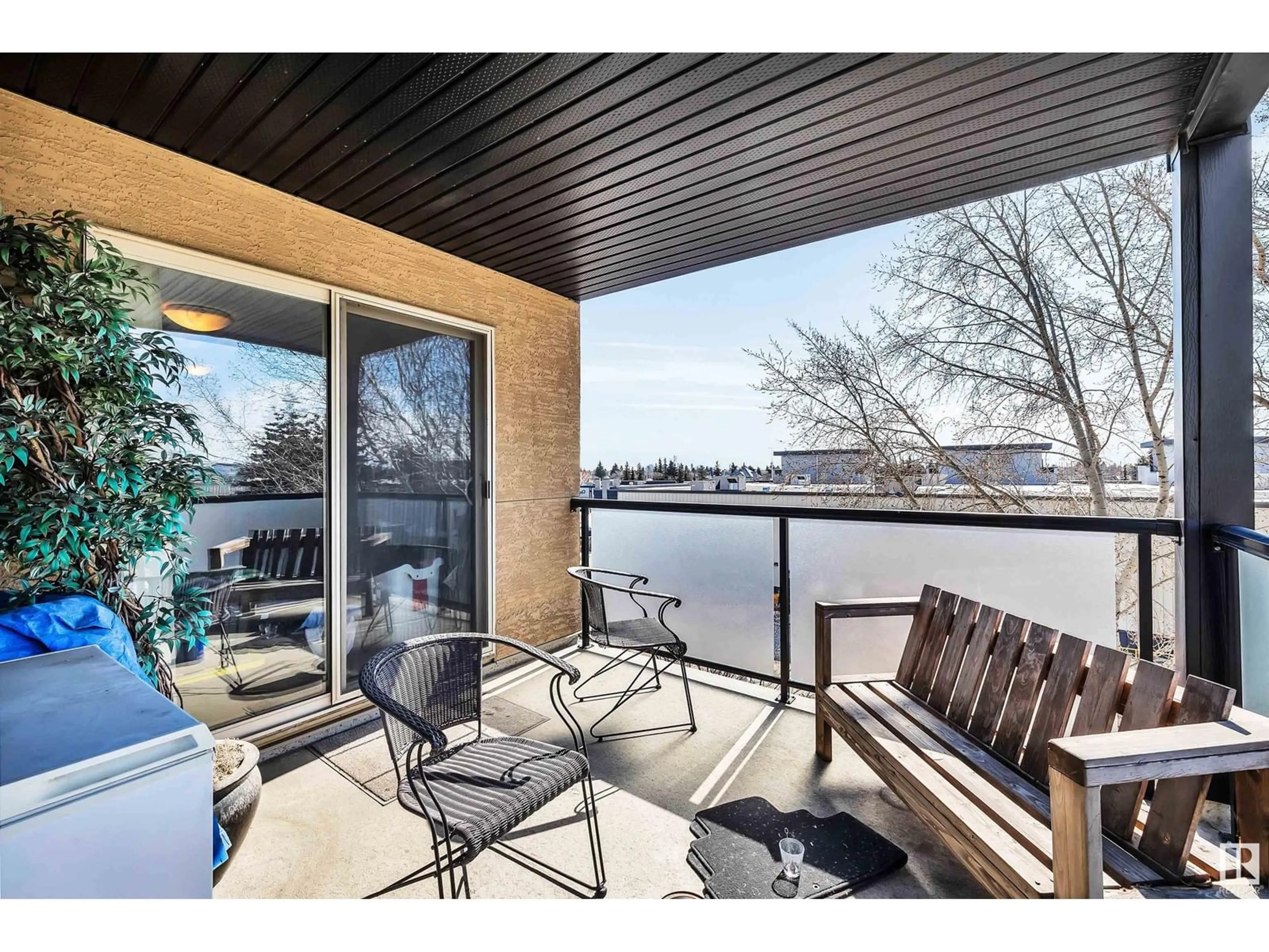 Patio, water/lake/river/ocean view for #302 - 13907 136 ST, Edmonton Alberta T6V1Y5