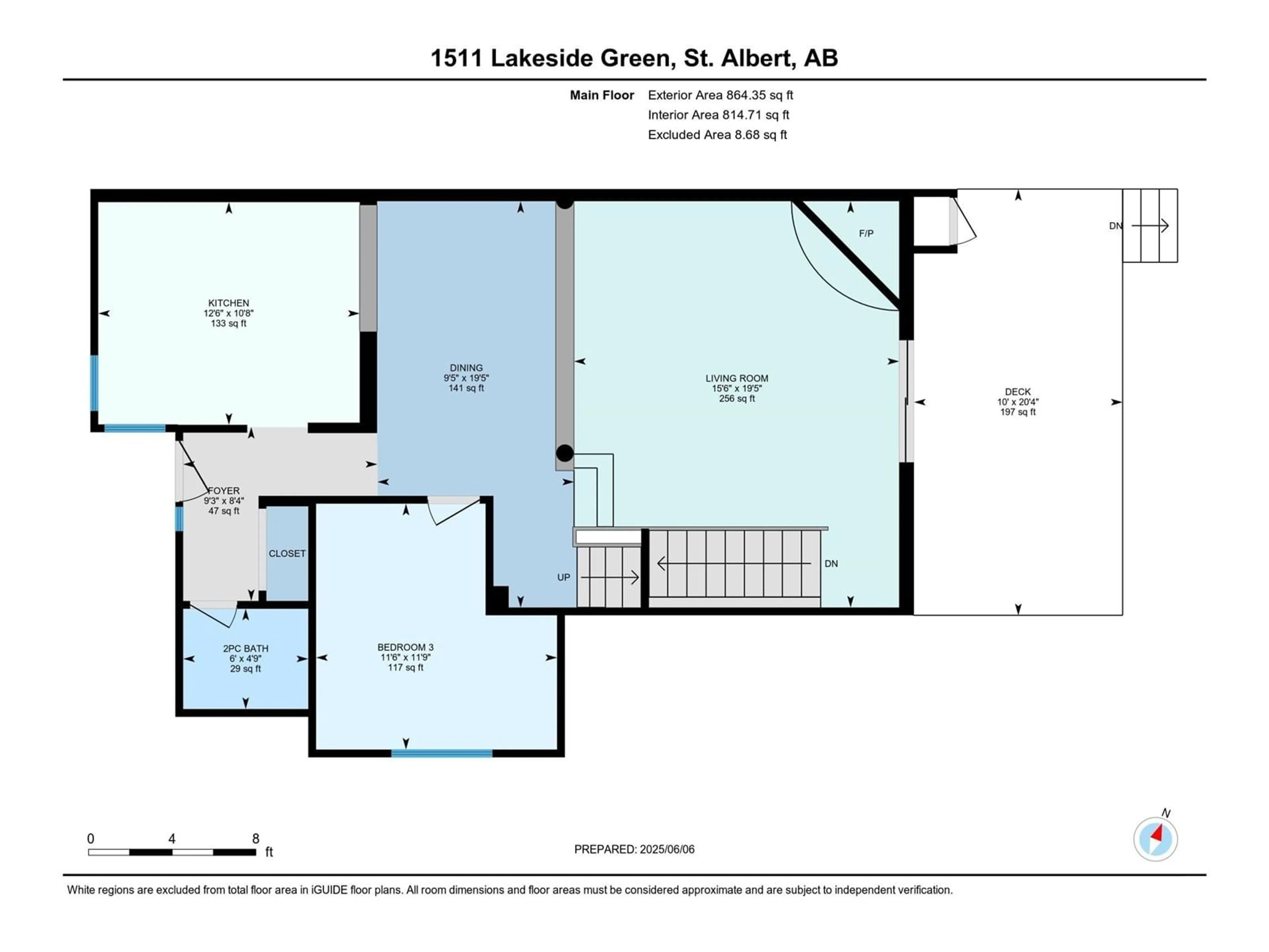 Floor plan for 1511 LAKESIDE GR, St. Albert Alberta T8N0N6