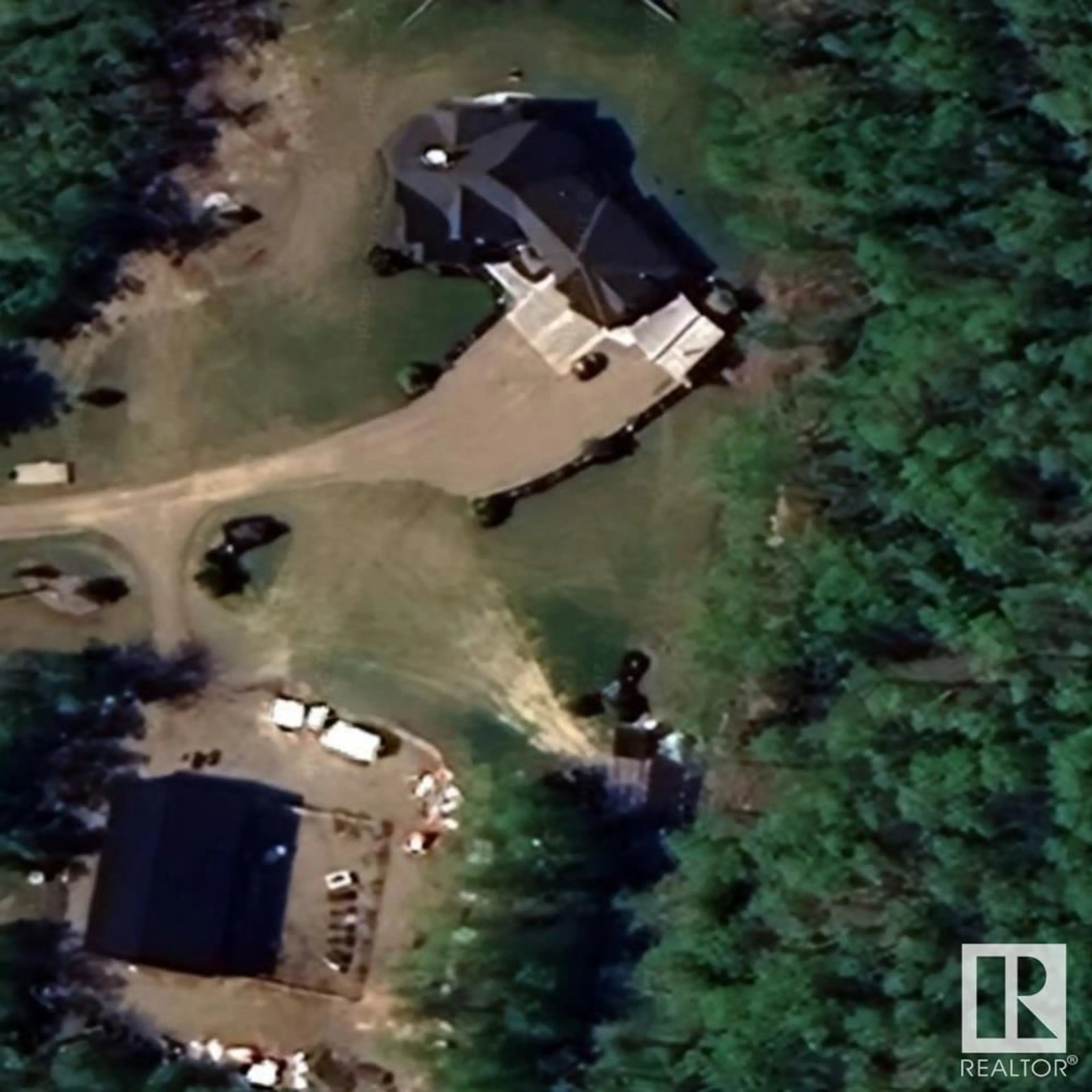A pic from outside/outdoor area/front of a property/back of a property/a pic from drone, street for 68142 - 112 RANGE ROAD 162, Rural Lac La Biche County Alberta T0A2T0