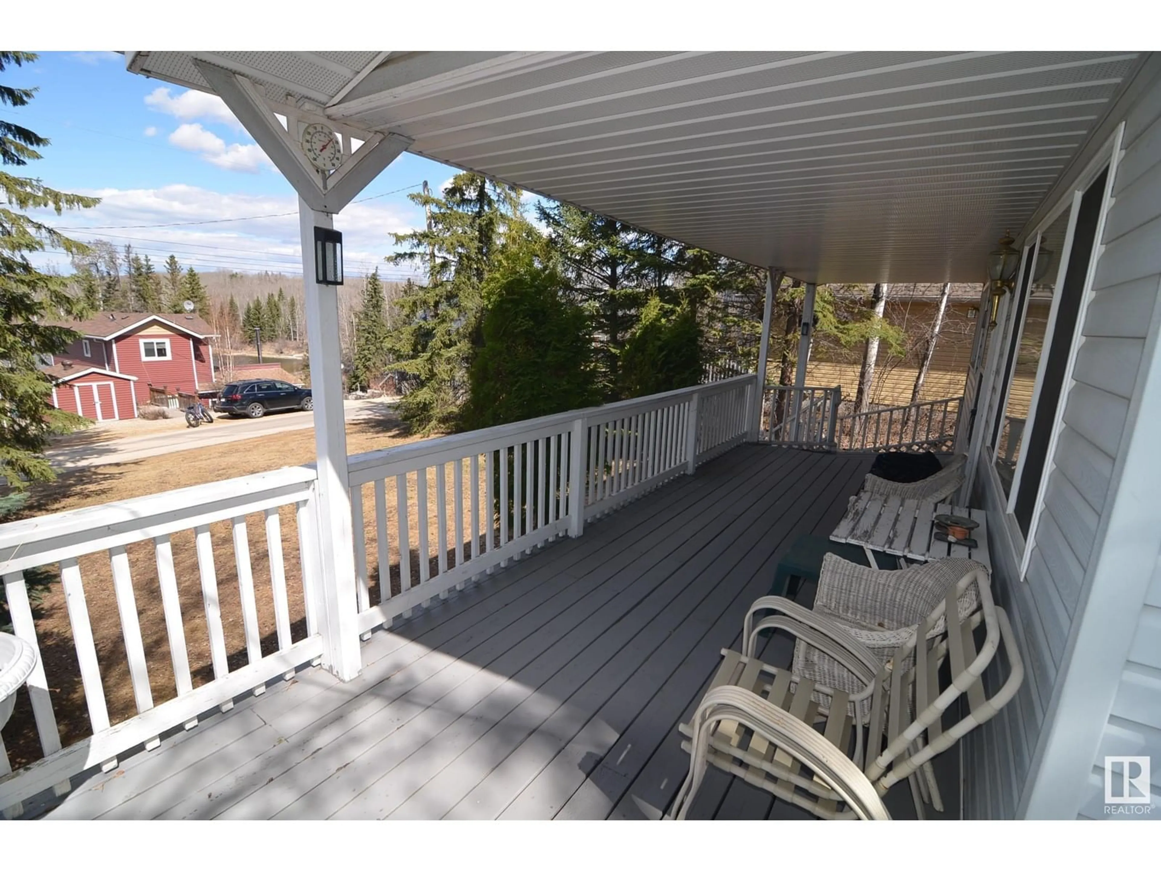 Patio, water/lake/river/ocean view for 110 - 5415 TWP RD 594, Rural Barrhead County Alberta T7N1N3