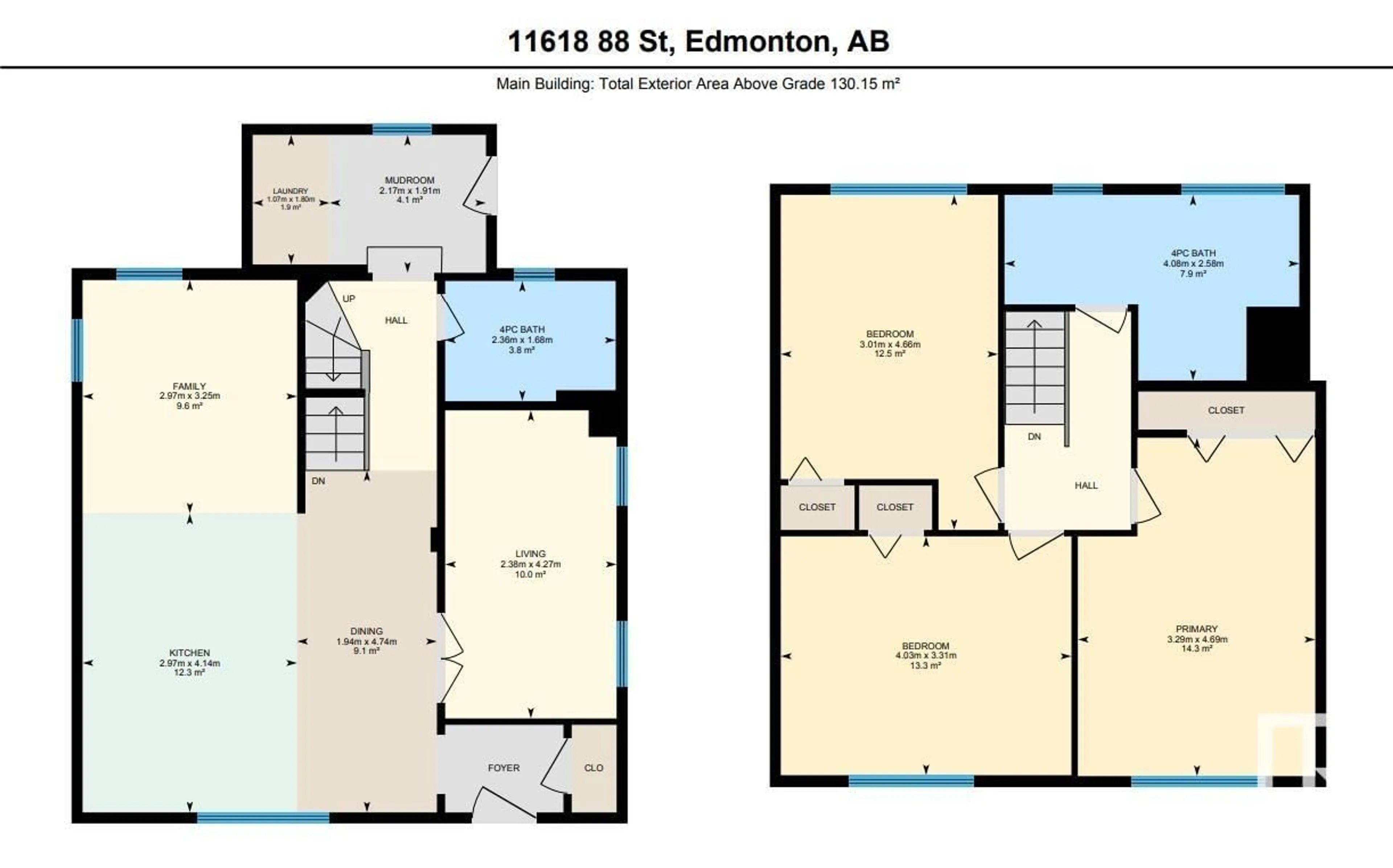 Floor plan for 11618 88 ST, Edmonton Alberta T5B3R4
