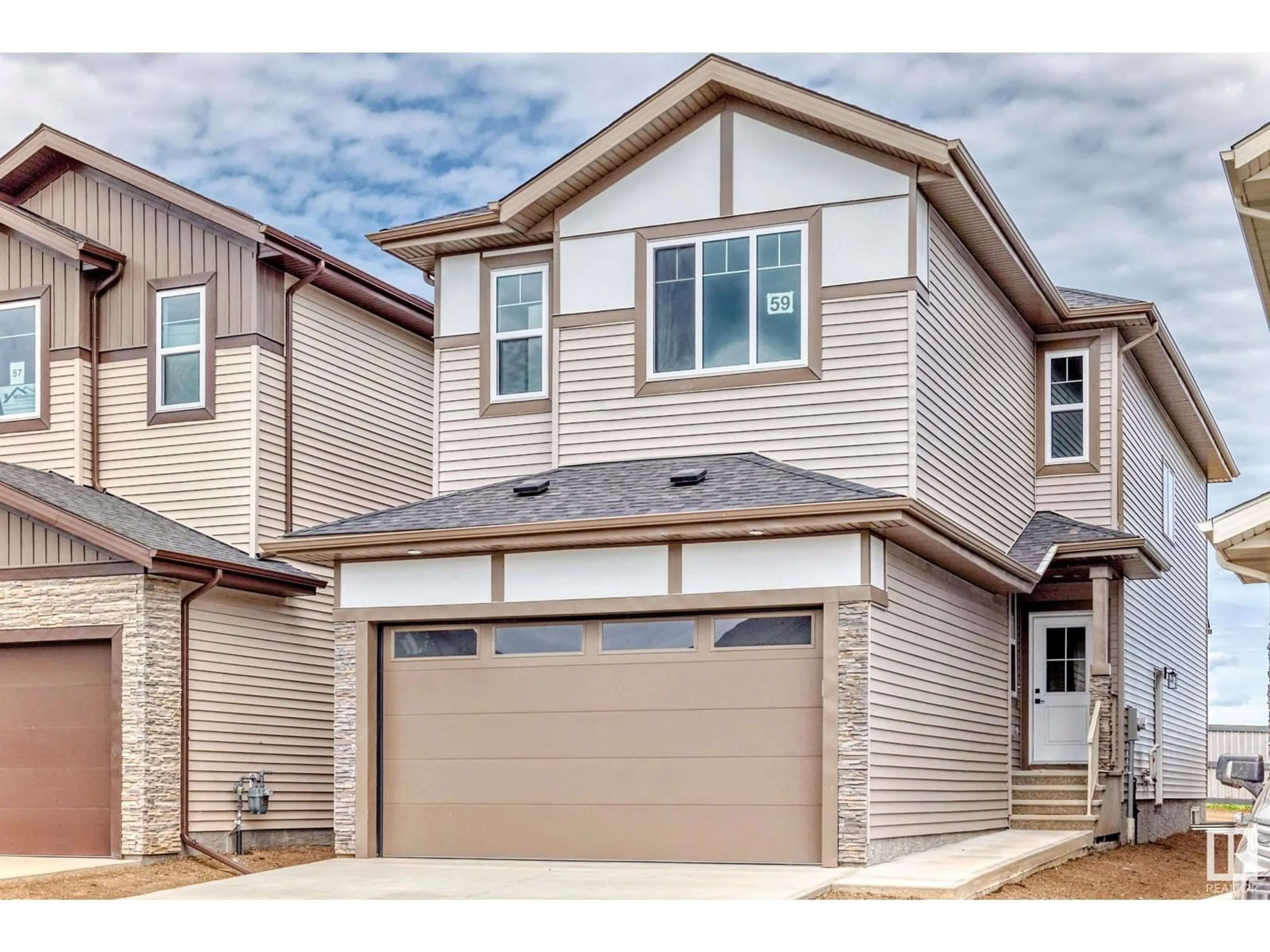 Home with vinyl exterior material, street for 59 ASHBURY CR, Spruce Grove Alberta T7X3C6