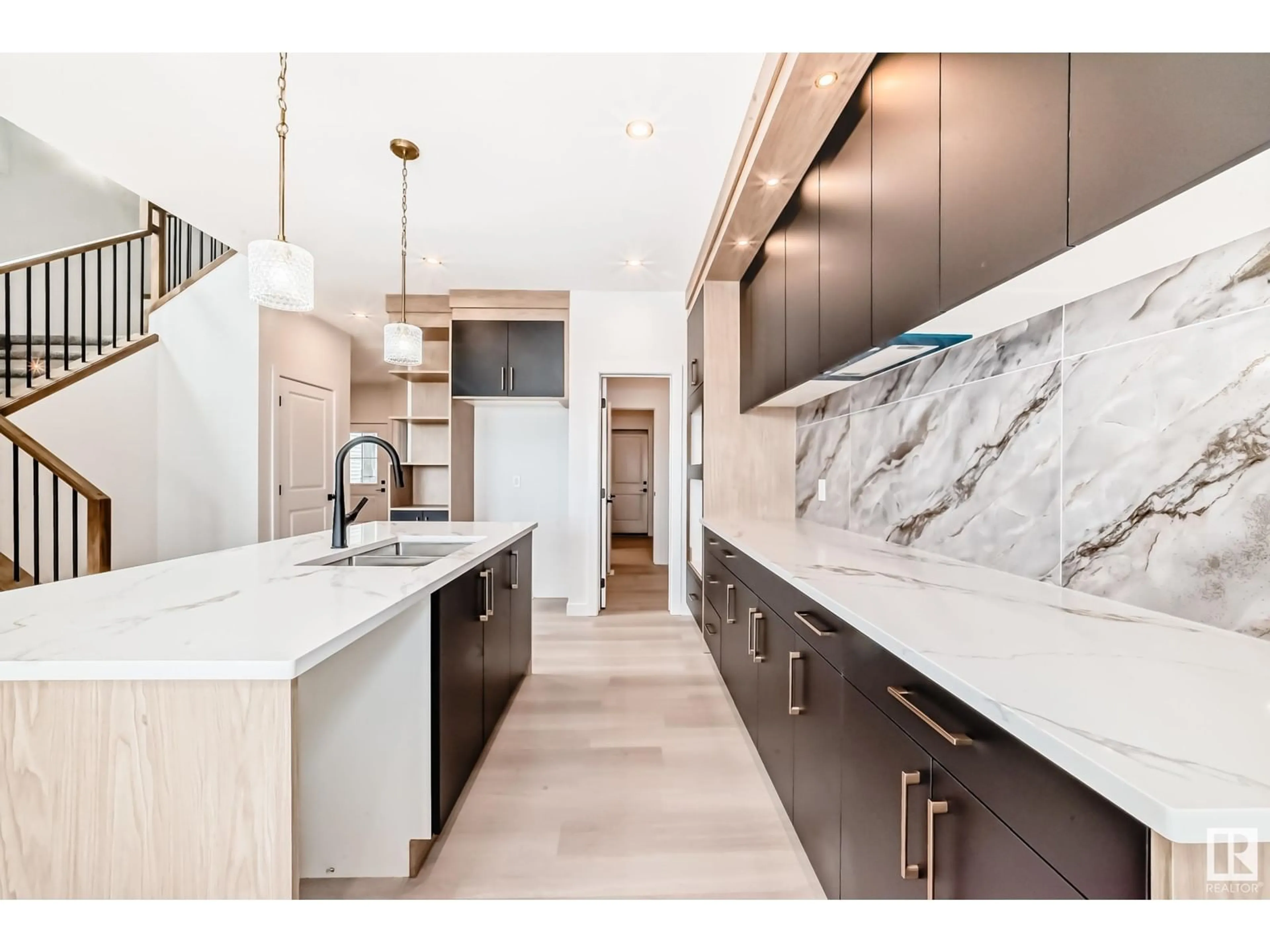 Contemporary kitchen, ceramic/tile floor for 59 ASHBURY CR, Spruce Grove Alberta T7X3C6