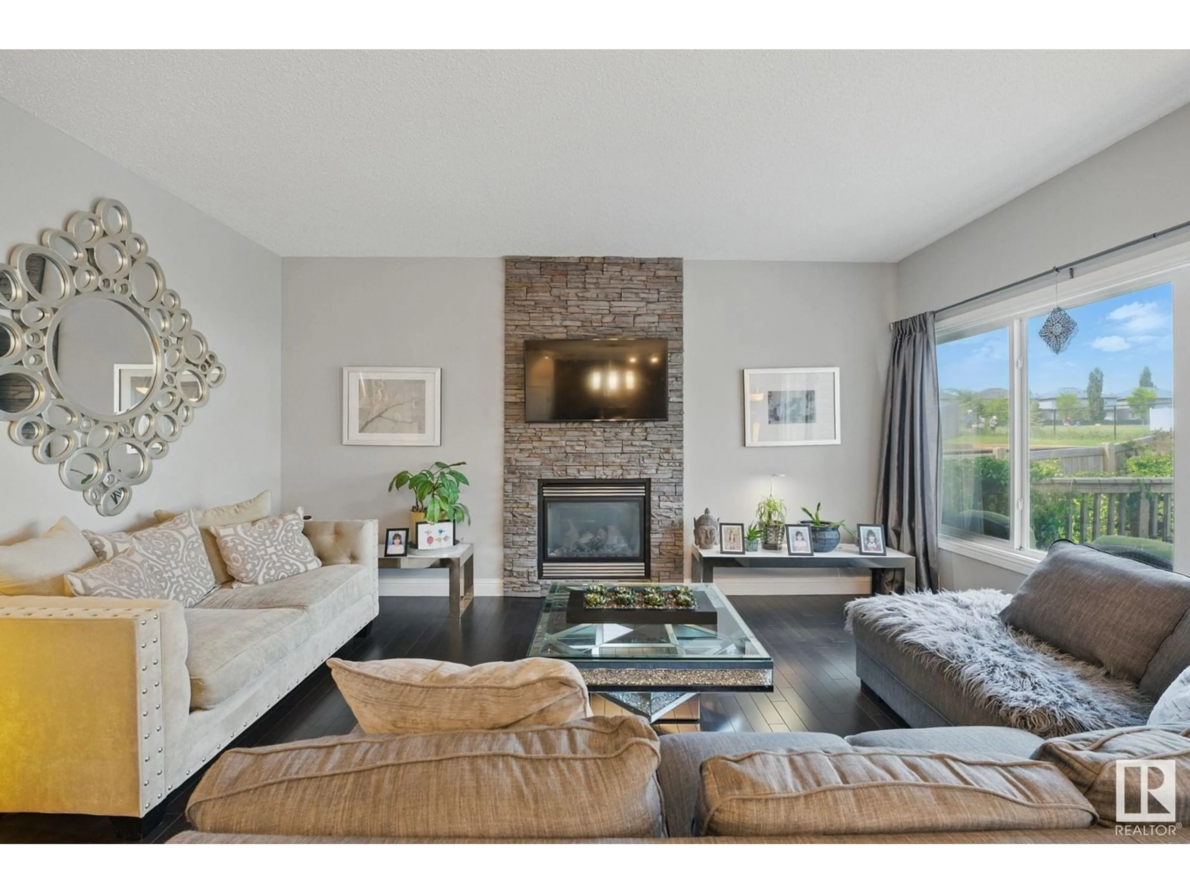 Living room with furniture, unknown for SW - 1462 114B ST, Edmonton Alberta T6W0N3