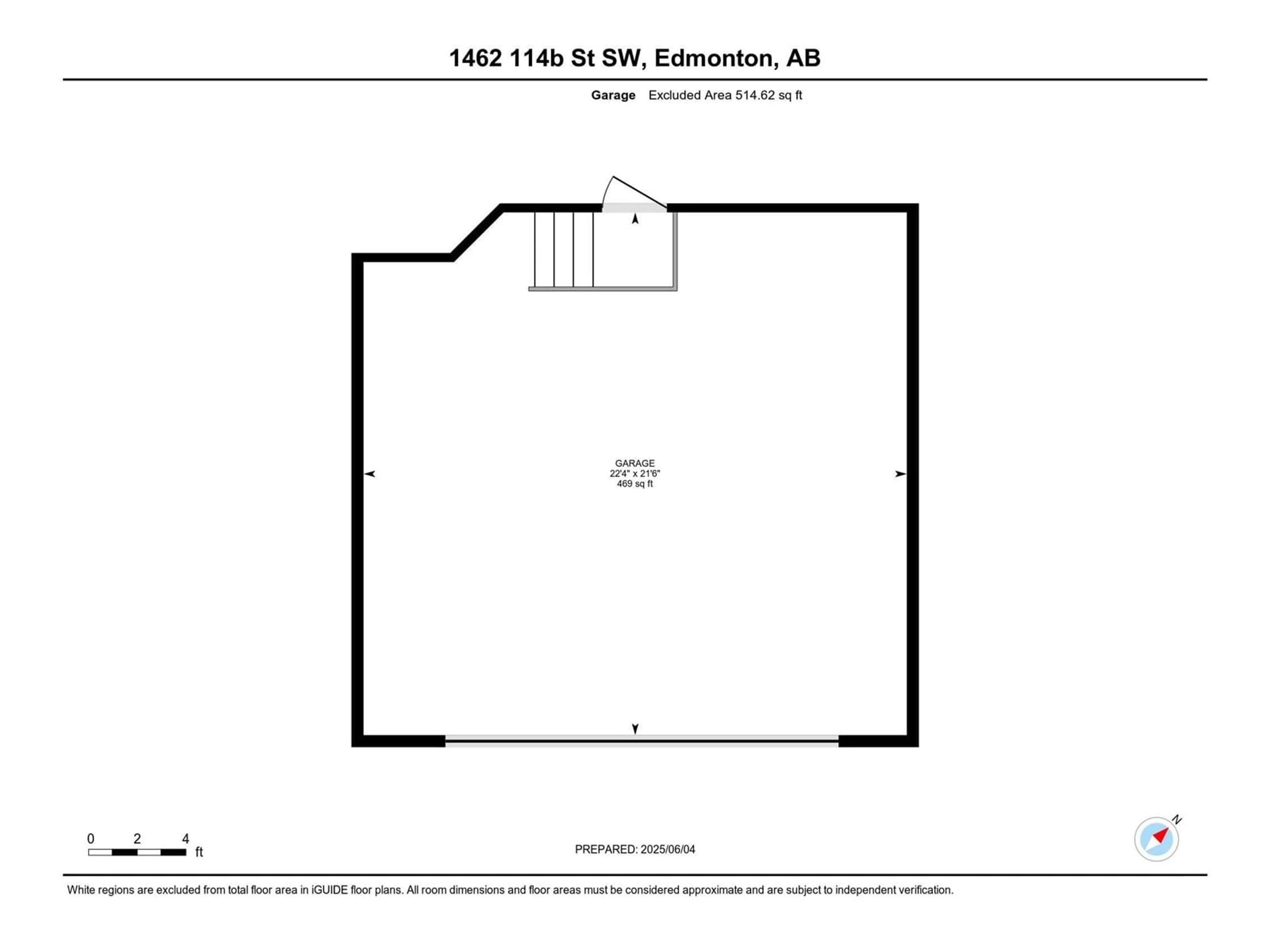 Floor plan for SW - 1462 114B ST, Edmonton Alberta T6W0N3