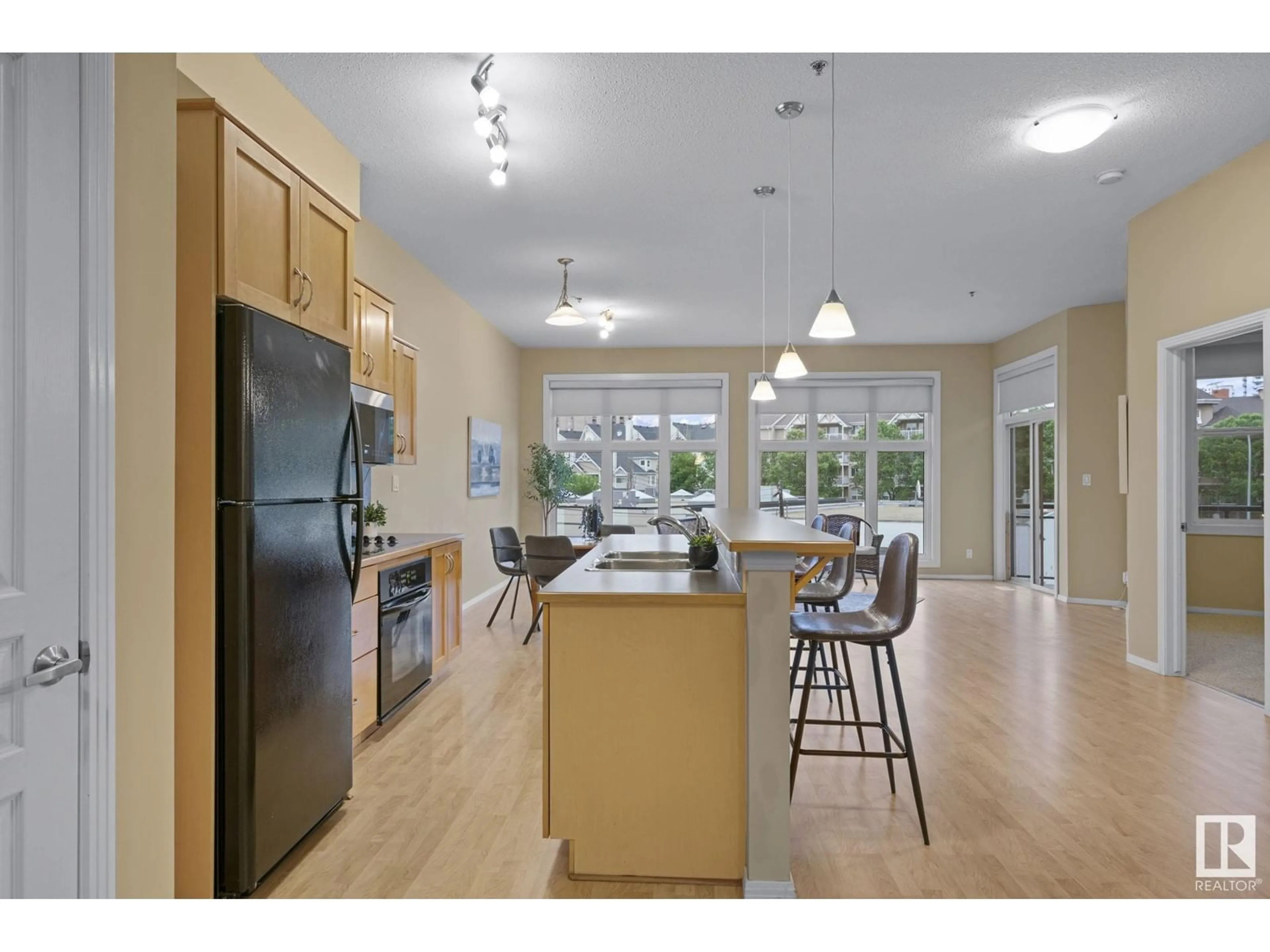 Open concept kitchen, unknown for #308 - 10147 112 ST, Edmonton Alberta T5K1M1