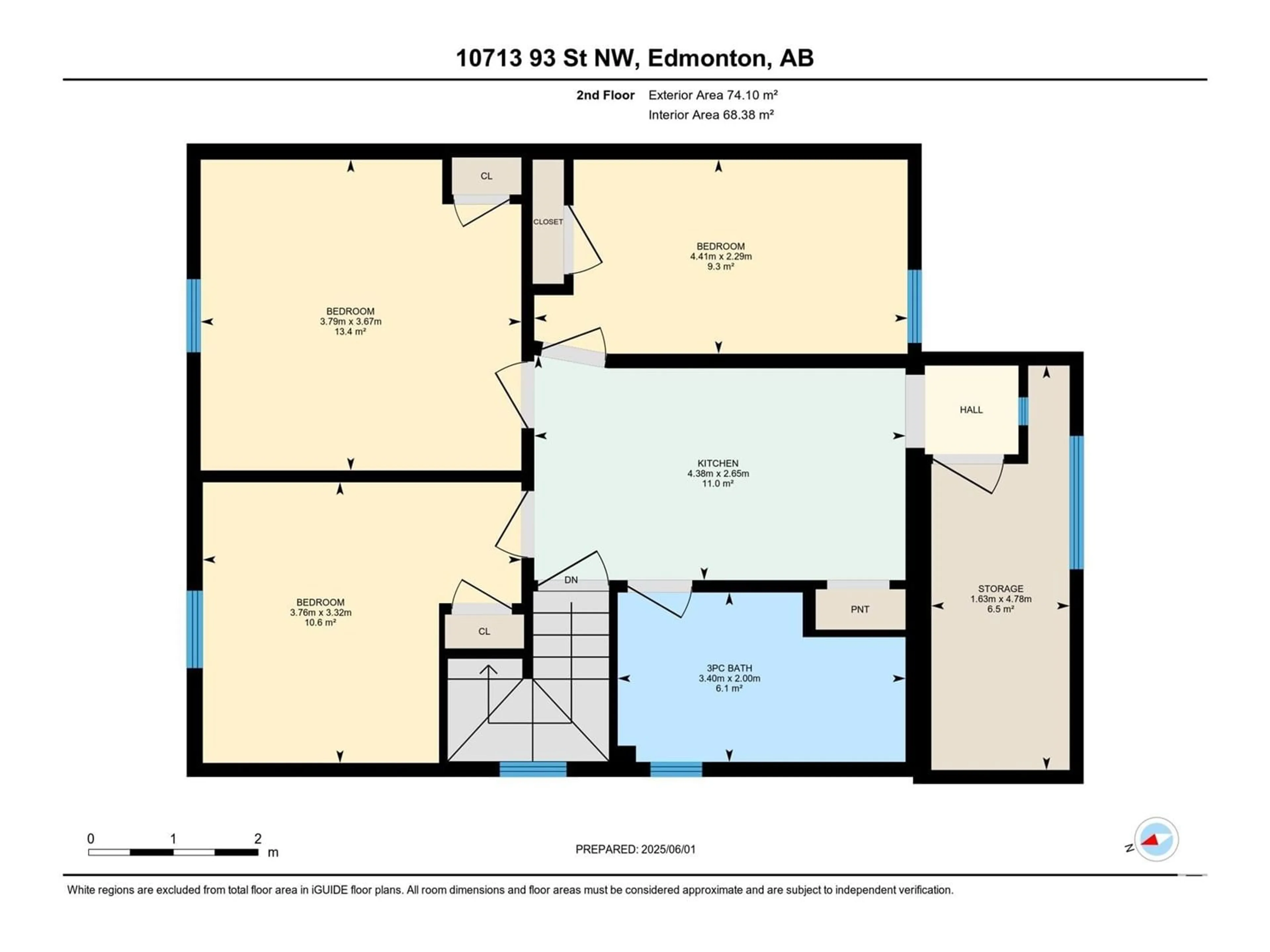 Floor plan for NW - 10713 93 ST, Edmonton Alberta T5H1Y2