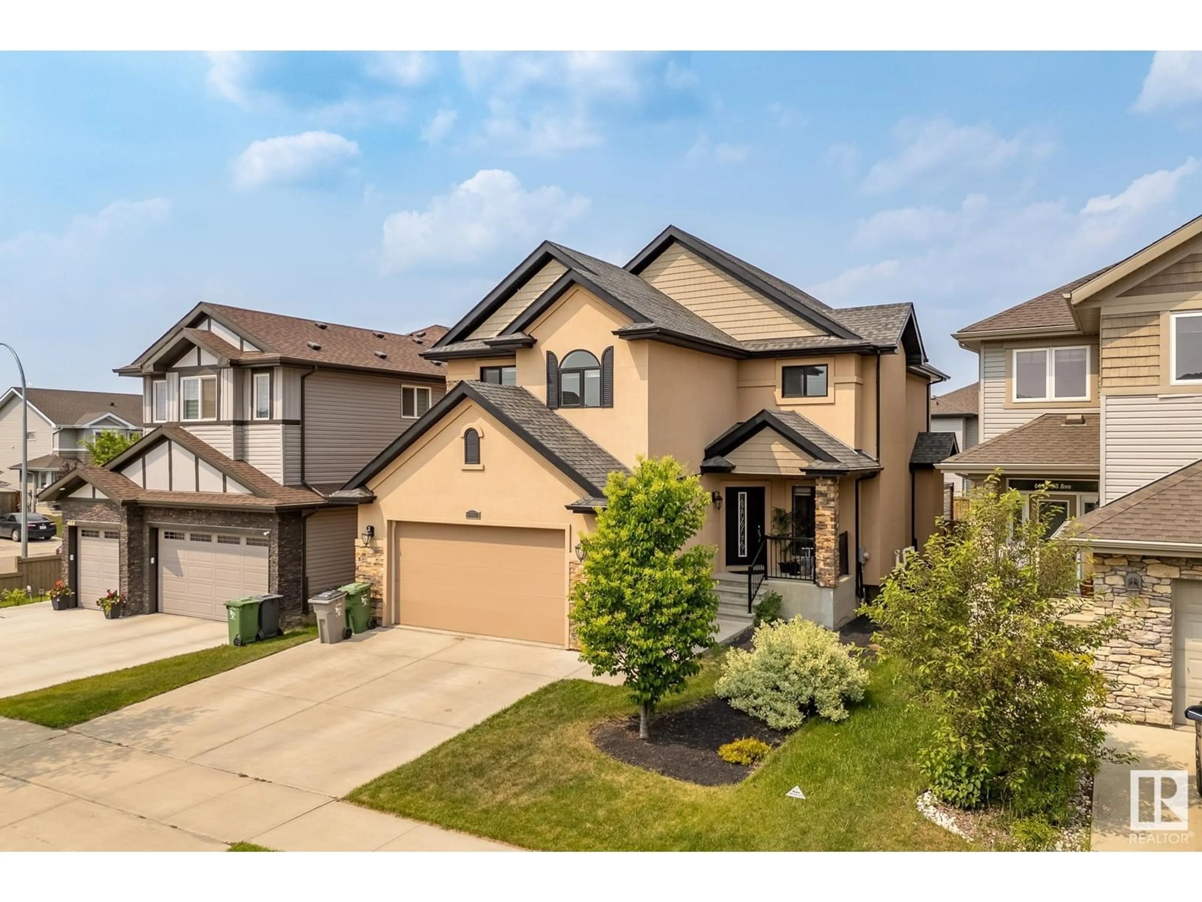 A pic from outside/outdoor area/front of a property/back of a property/a pic from drone, street for 6612 53 AV, Beaumont Alberta T4X2A3