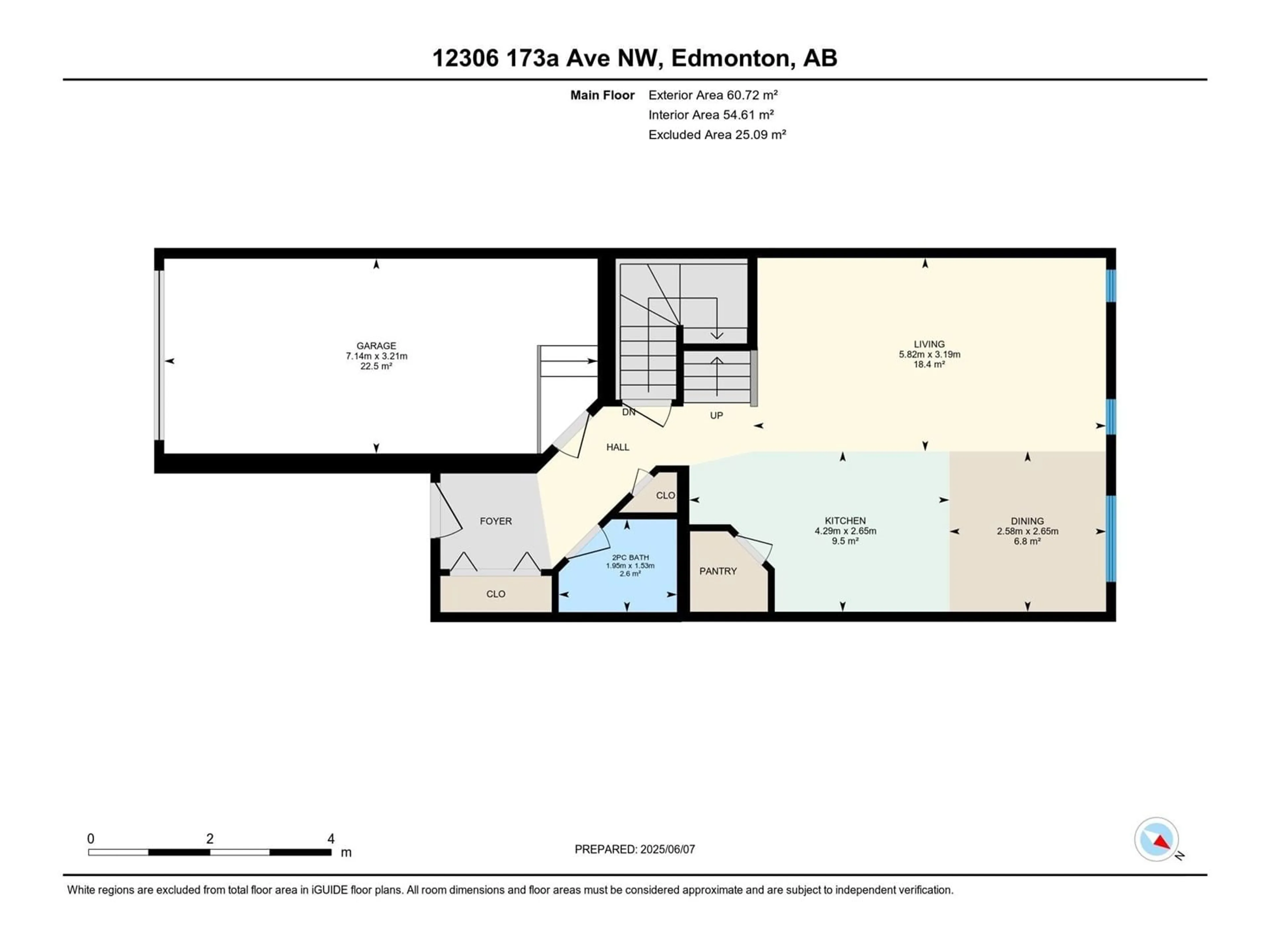 Floor plan for 12306 173A AV, Edmonton Alberta T5X0J8