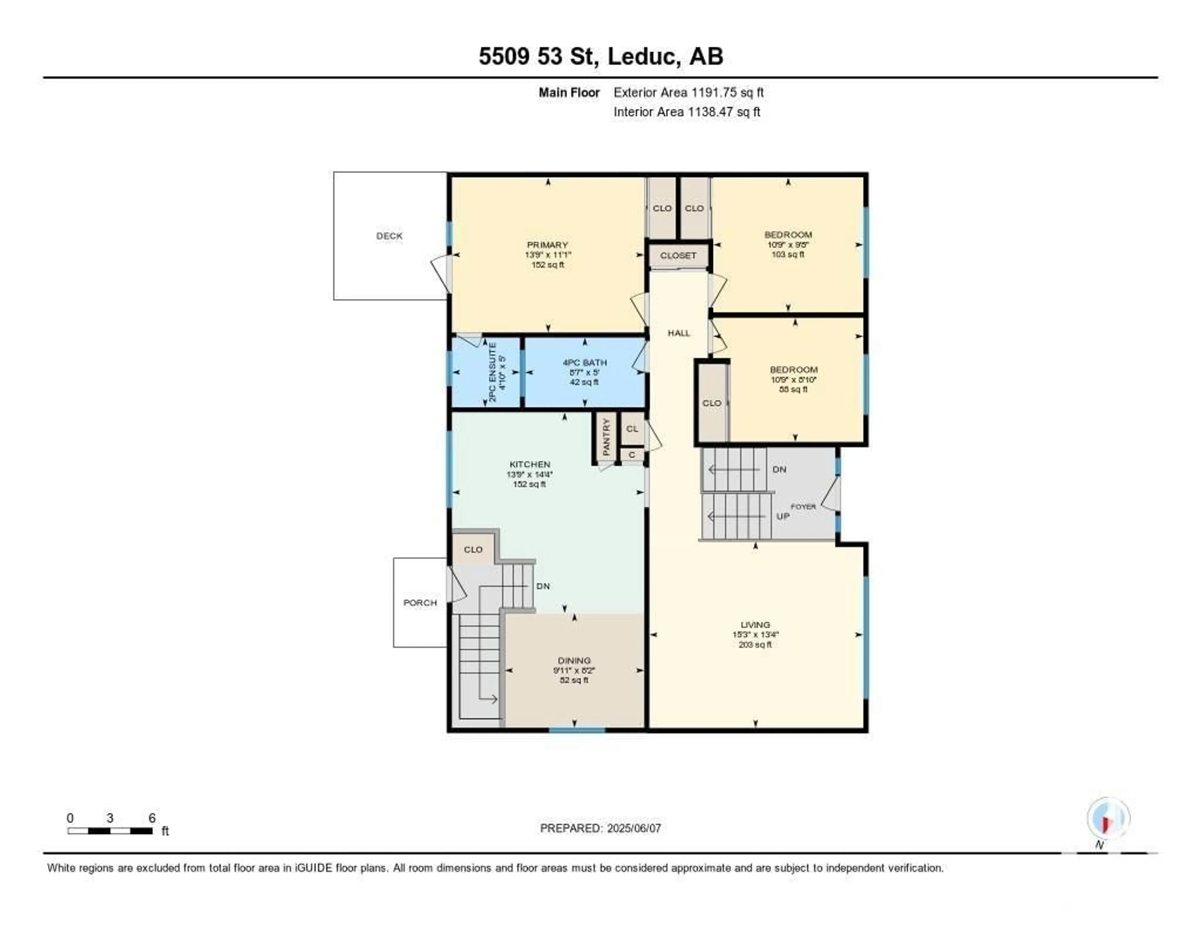 Floor plan for 5509 53 ST, Leduc Alberta T9E5N9