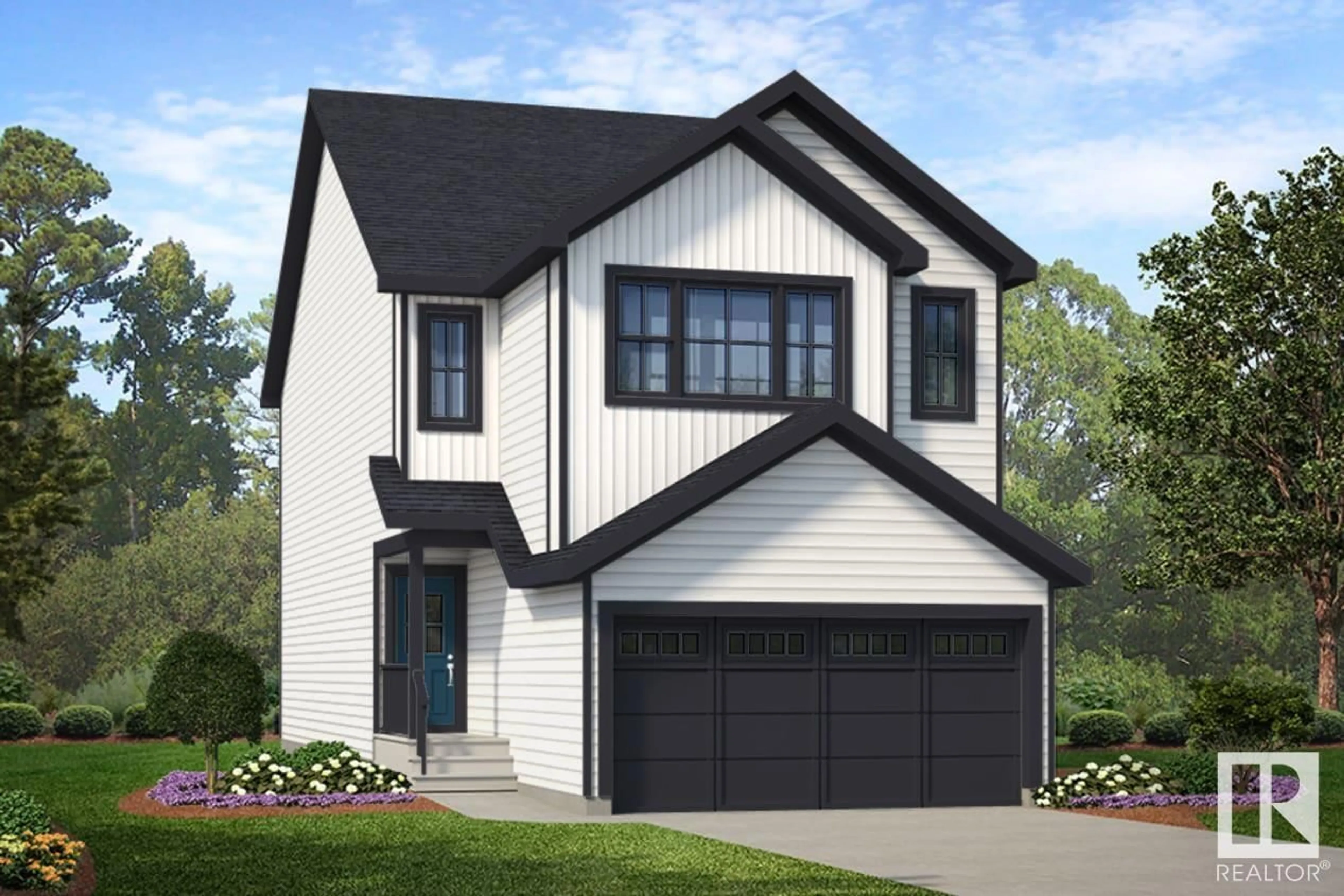 Home with vinyl exterior material, street for 8720 226 ST, Edmonton Alberta T5T7Y6