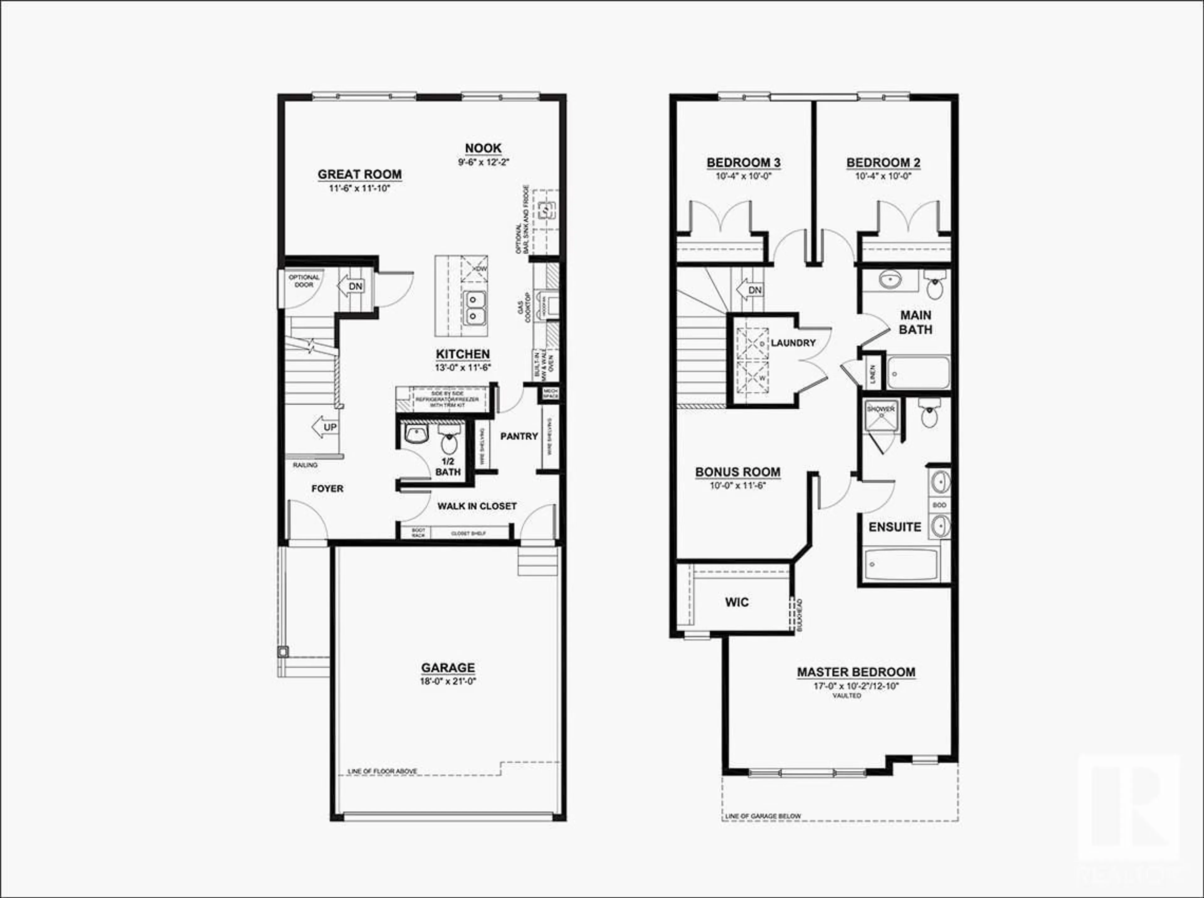 Floor plan for 8720 226 ST, Edmonton Alberta T5T7Y6