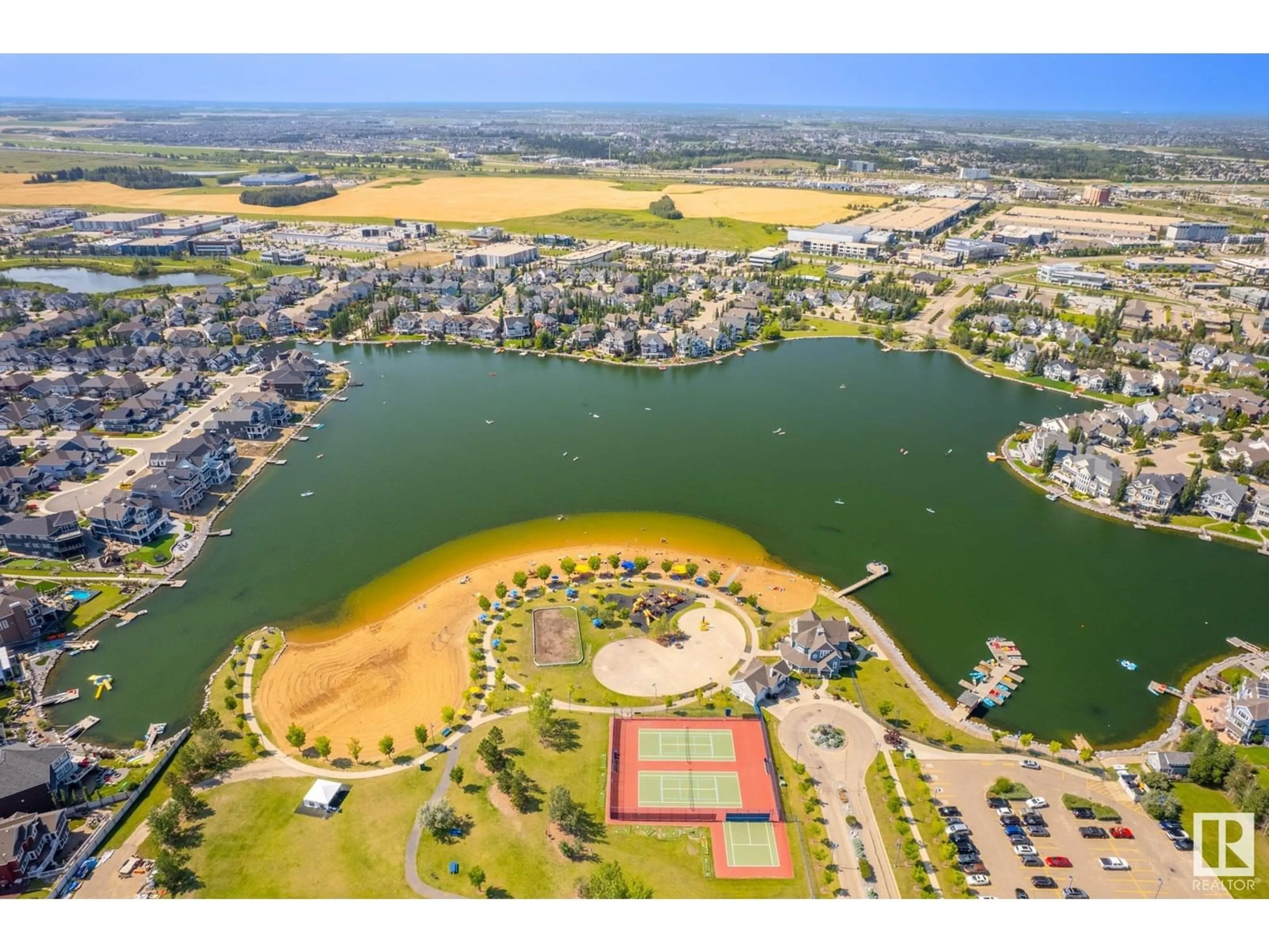 A pic from outside/outdoor area/front of a property/back of a property/a pic from drone, water/lake/river/ocean view for 1527 76 ST, Edmonton Alberta T6X1M3