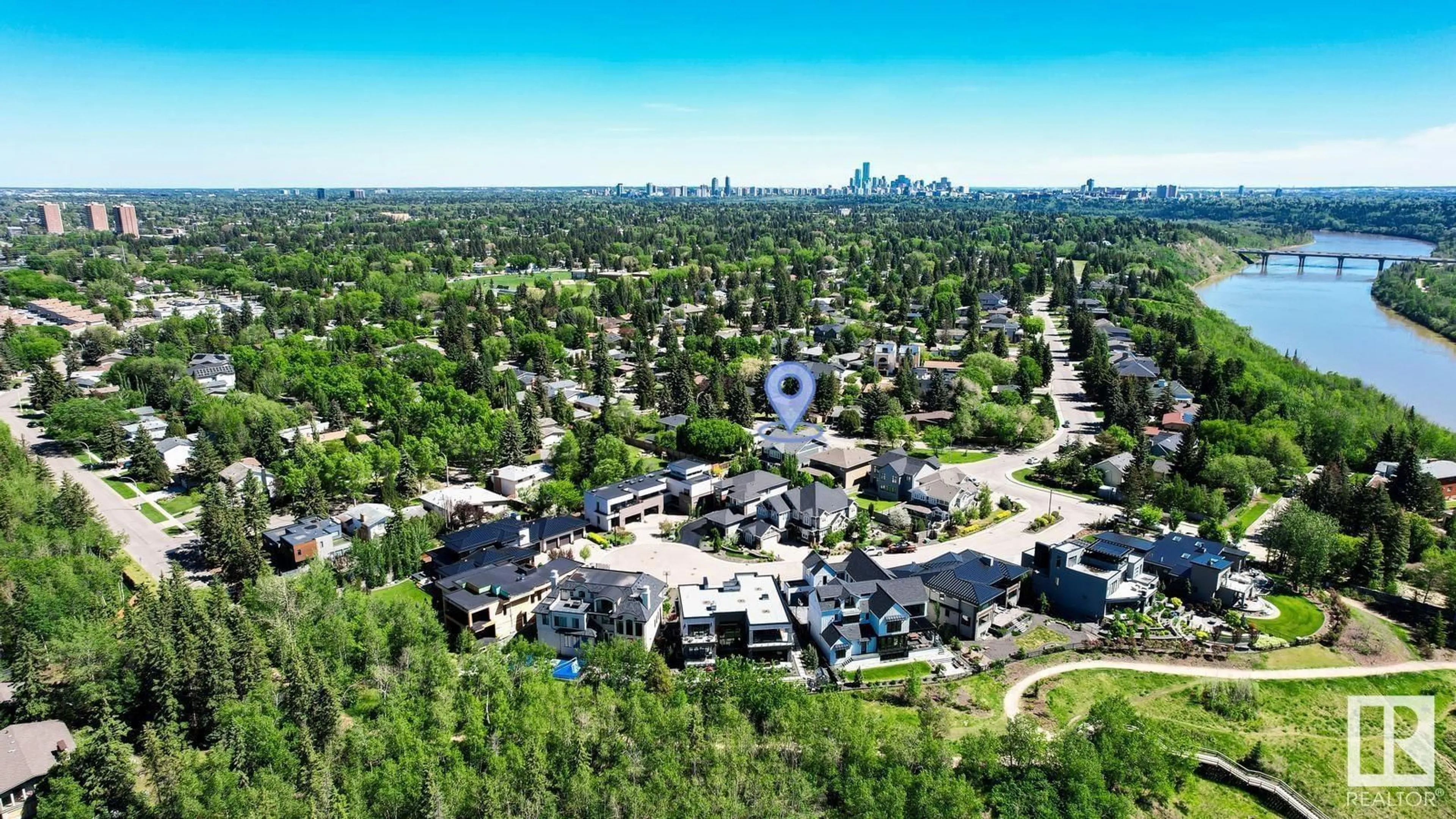 A pic from outside/outdoor area/front of a property/back of a property/a pic from drone, unknown for NW - 7216 156 ST, Edmonton Alberta T5R4K8