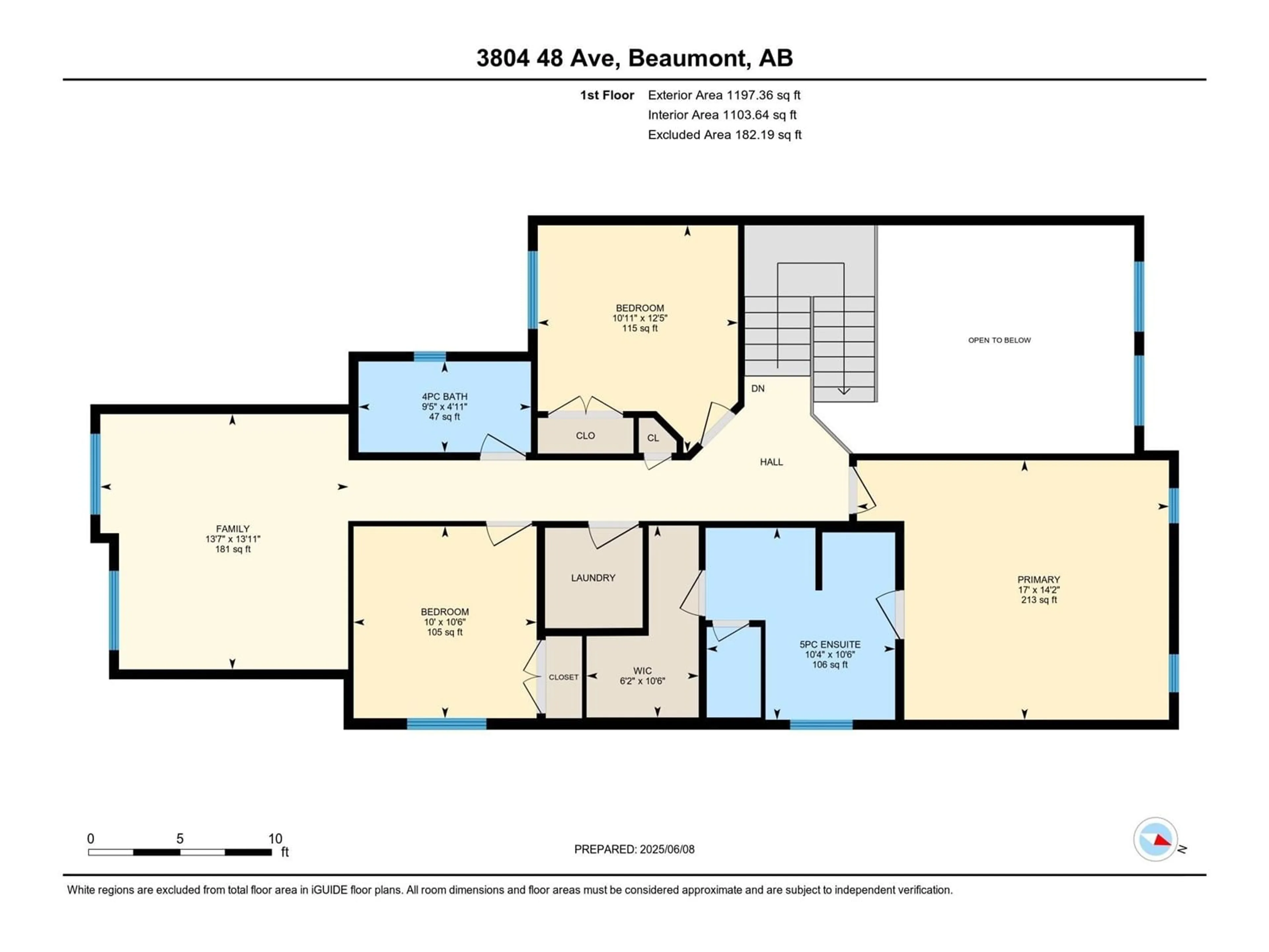 Floor plan for 3804 48 AV, Beaumont Alberta T4Z1Y8