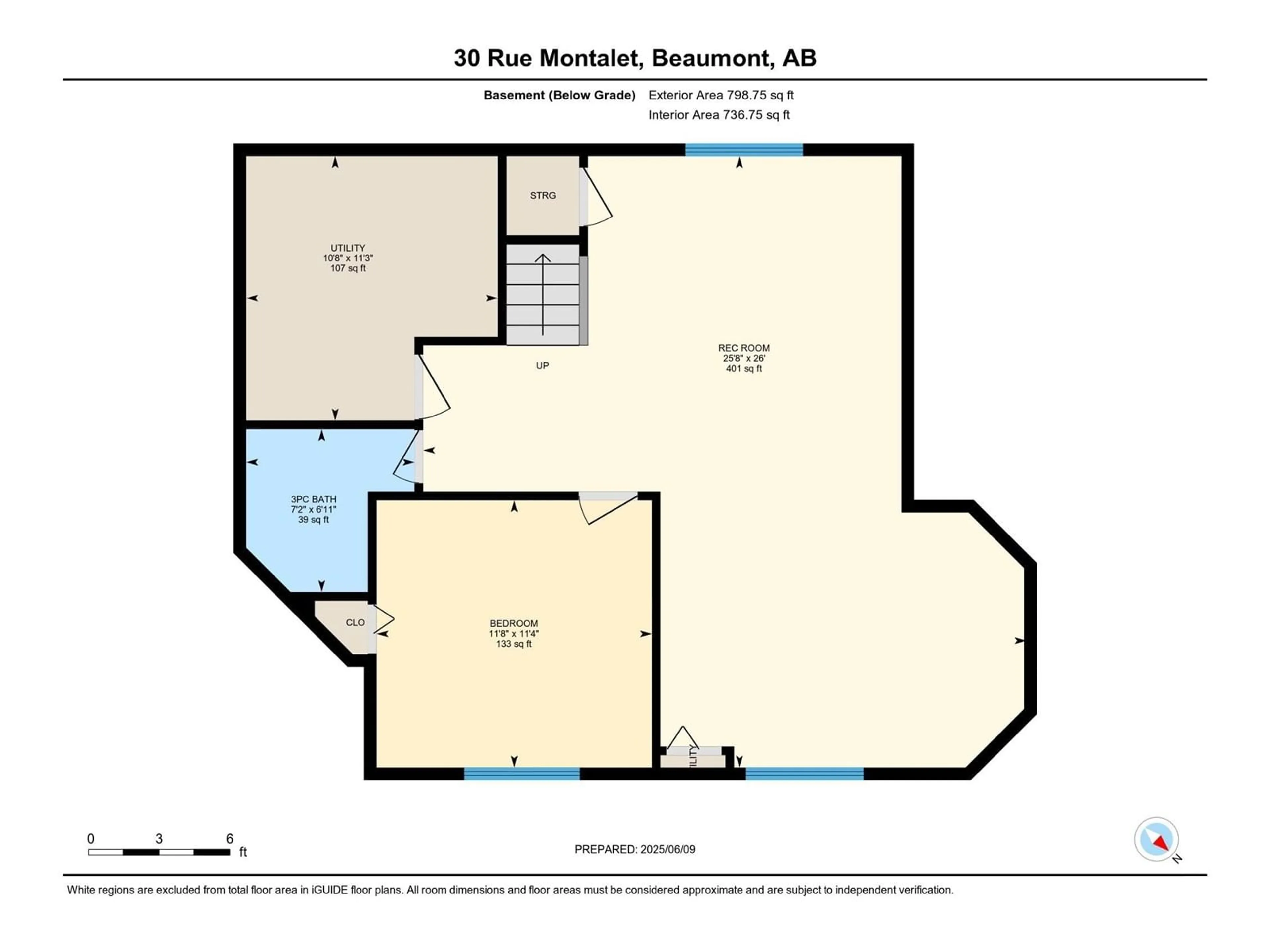 Floor plan for 30 RUE MONTALET, Beaumont Alberta T4X1S8