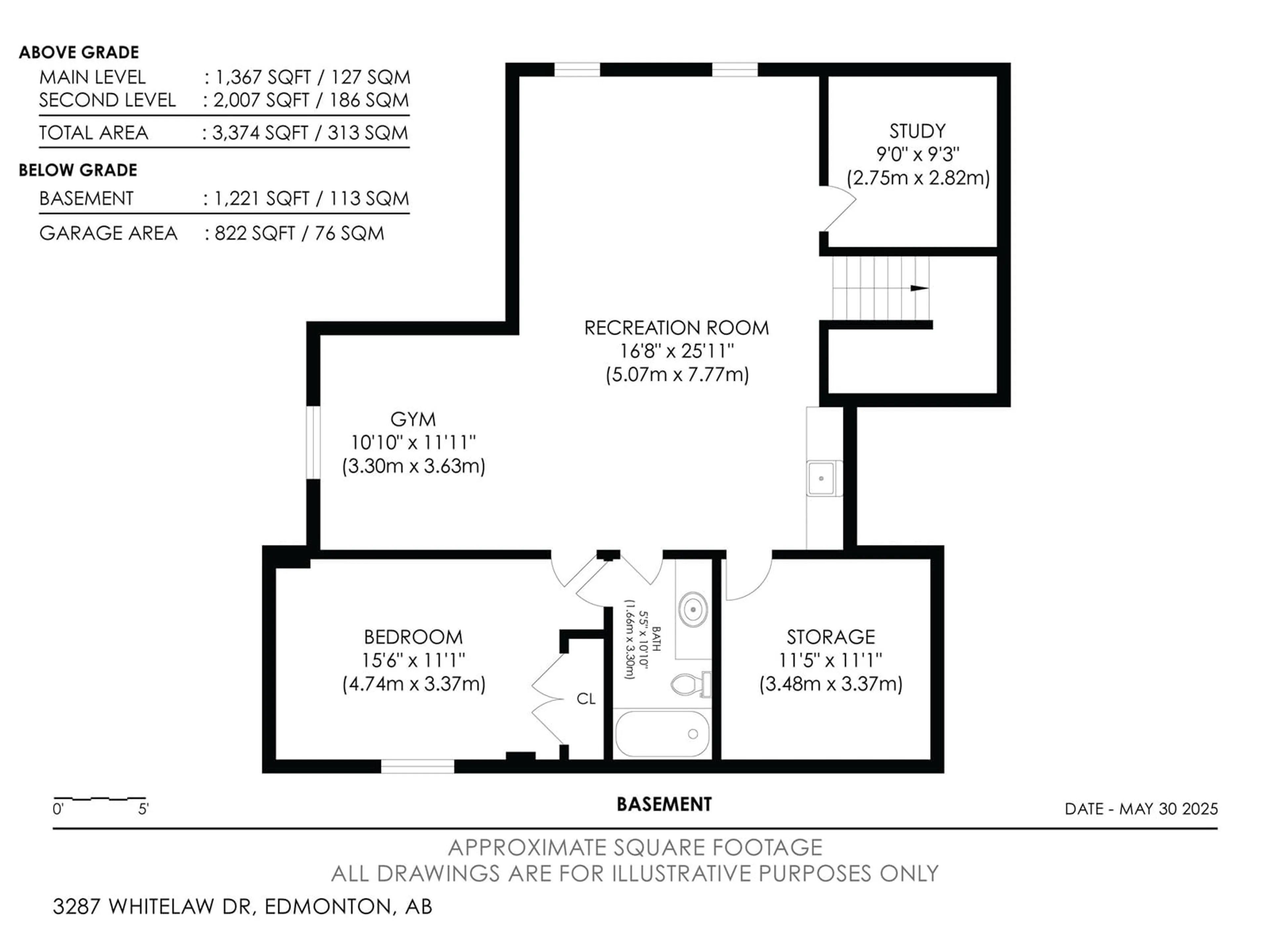 Floor plan for 3287 WHITELAW DR, Edmonton Alberta T6W0P5