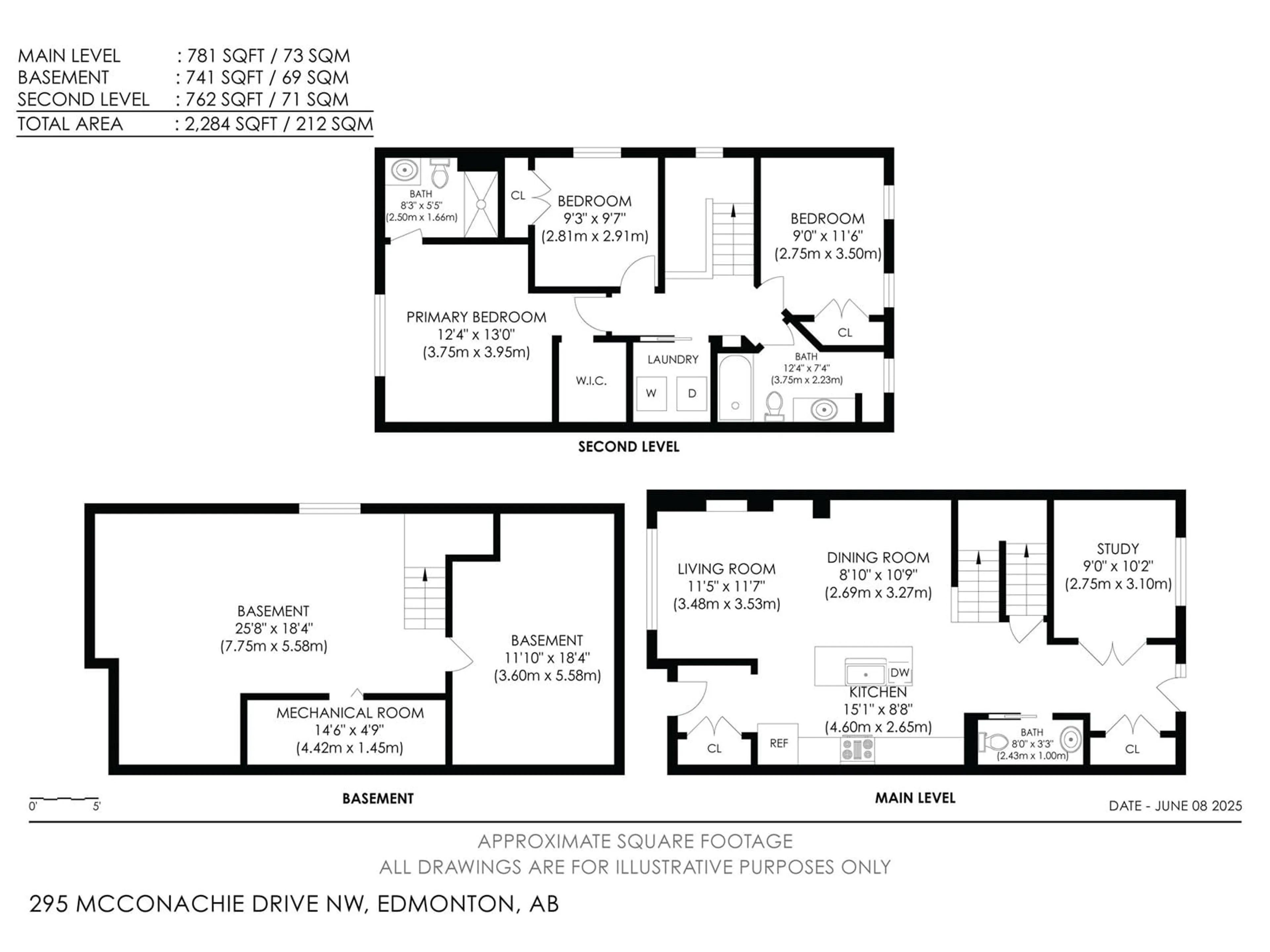 Floor plan for 295 MCCONACHIE DR, Edmonton Alberta T5Y0M9