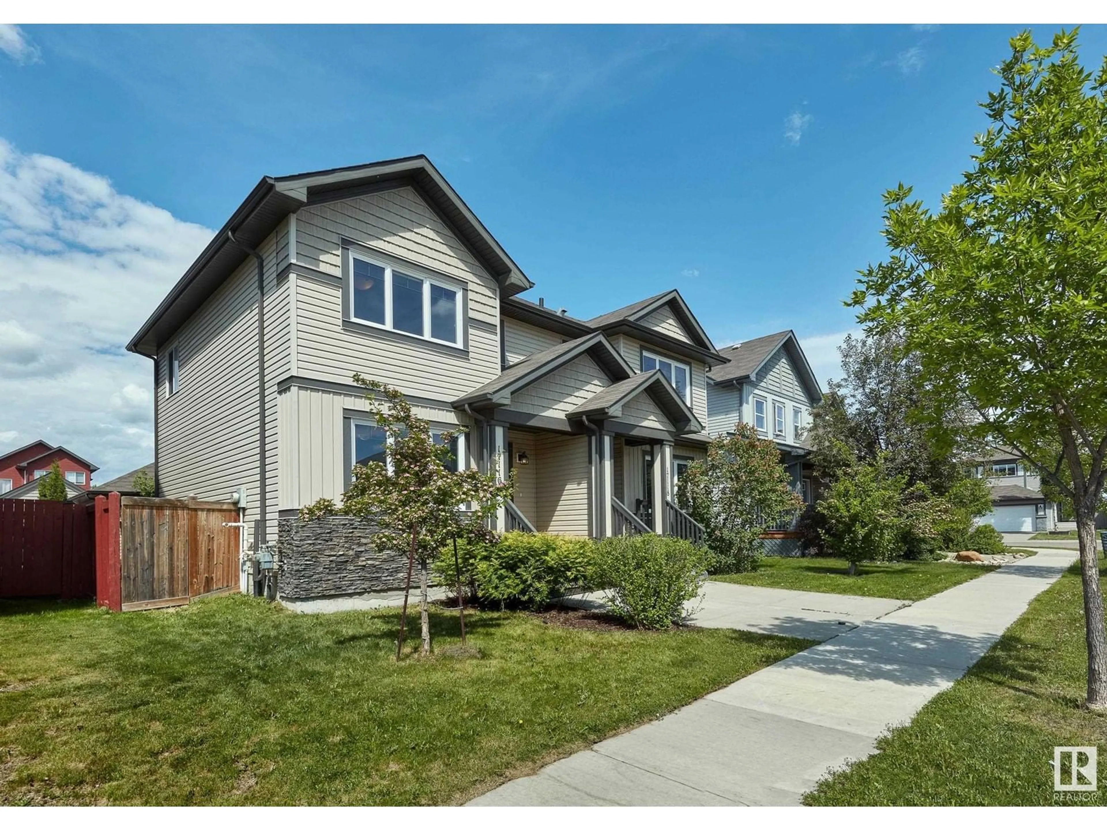 Home with vinyl exterior material, street for 17116 120 ST, Edmonton Alberta T5X0H5