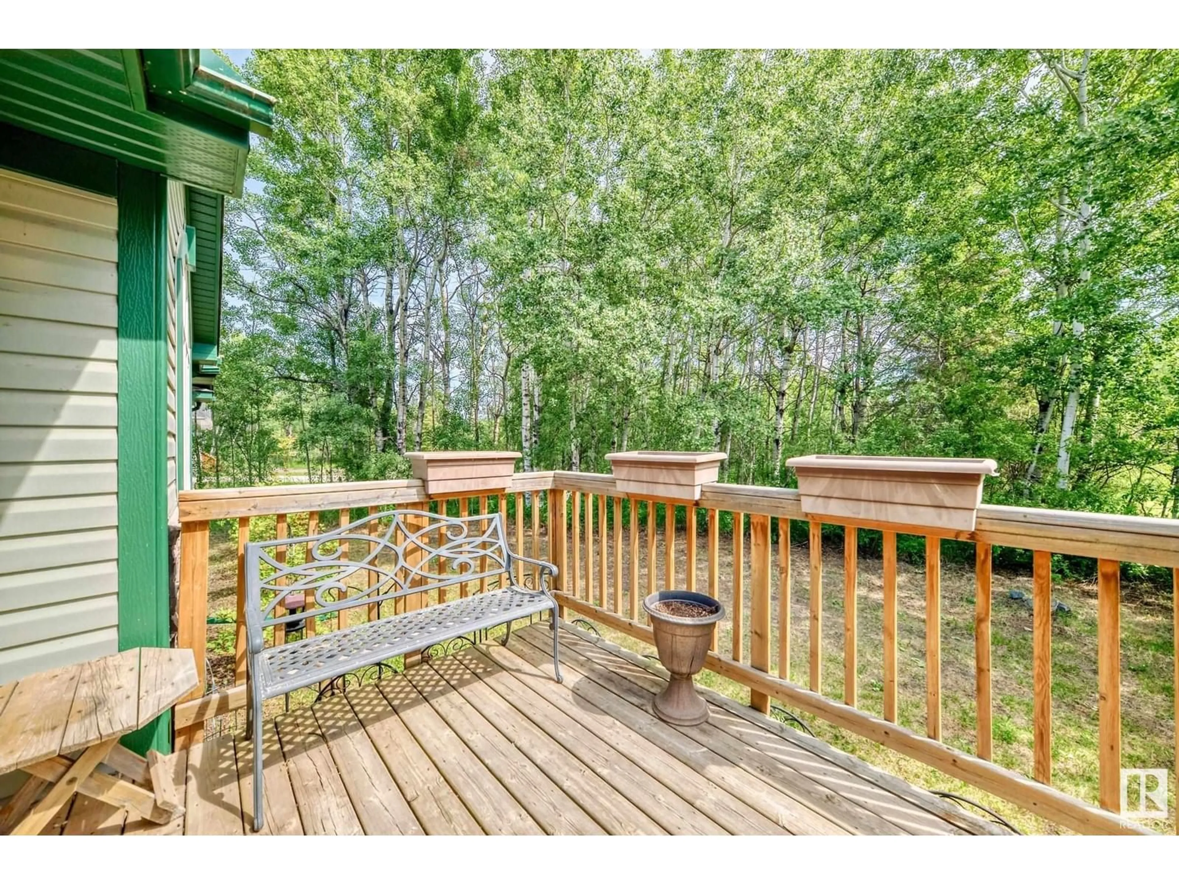 Patio, forest/trees view for 25 - 50529 RGE ROAD 21, Rural Parkland County Alberta T7Y2H7