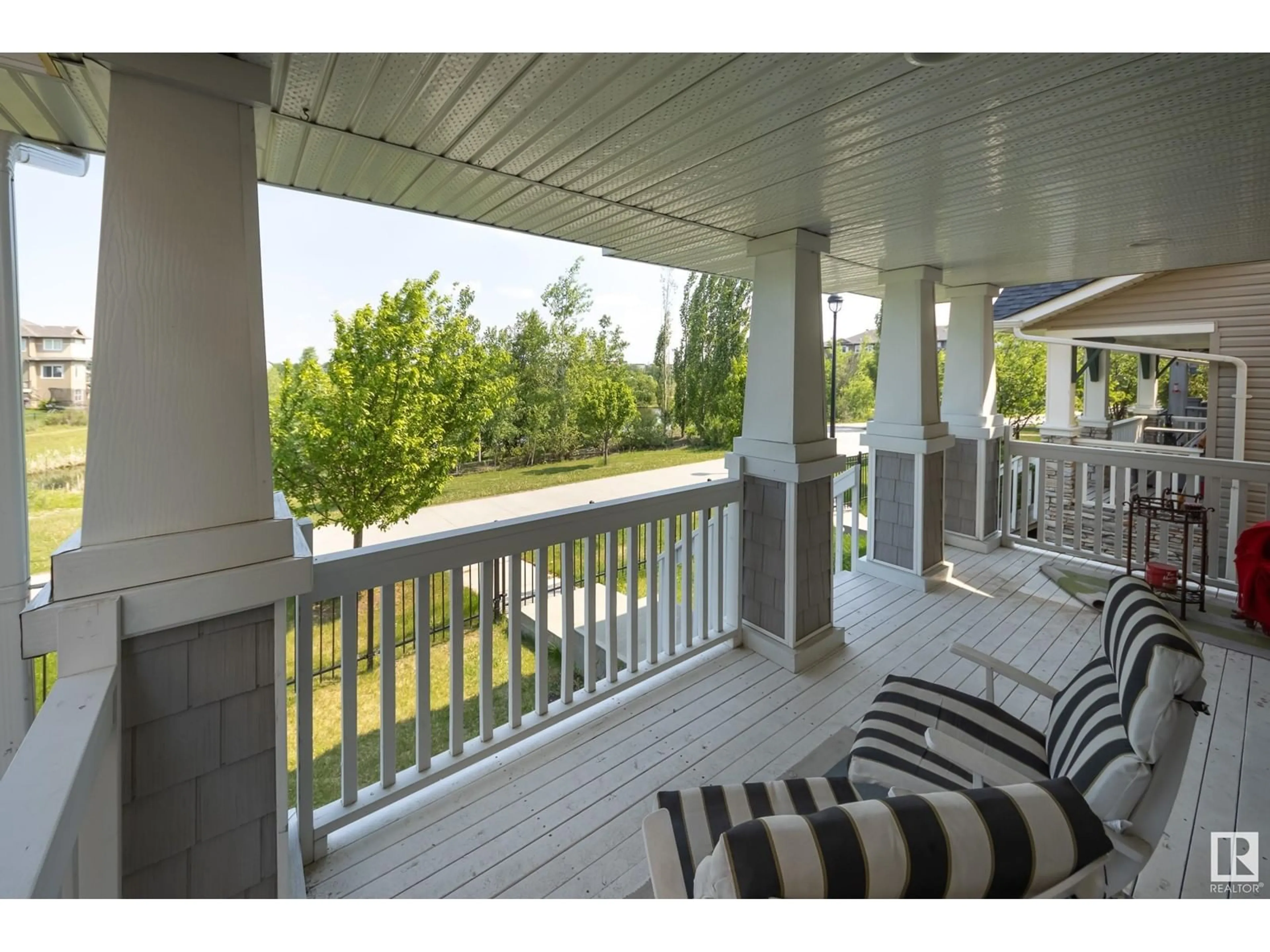 Patio, water/lake/river/ocean view for 1832 CARRUTHERS LN, Edmonton Alberta T6W0Z1