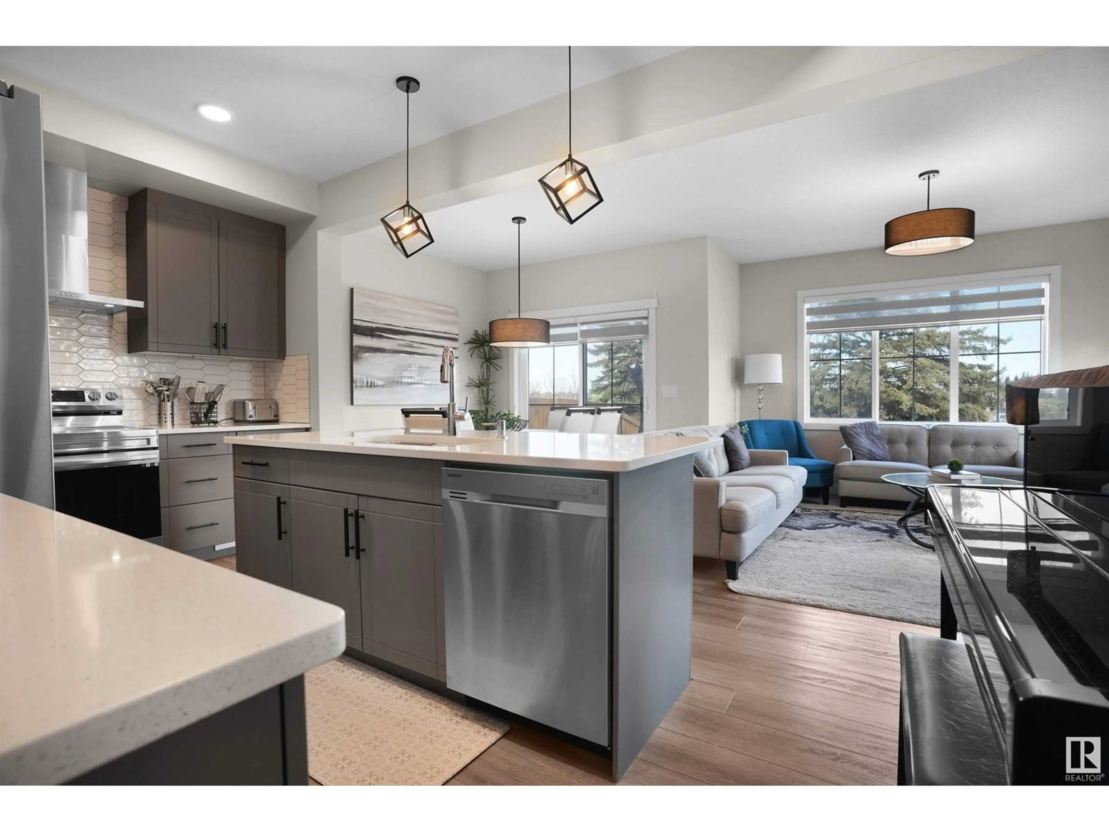 Open concept kitchen, unknown for SW - 1804 COLLIP VW, Edmonton Alberta T6W1A8