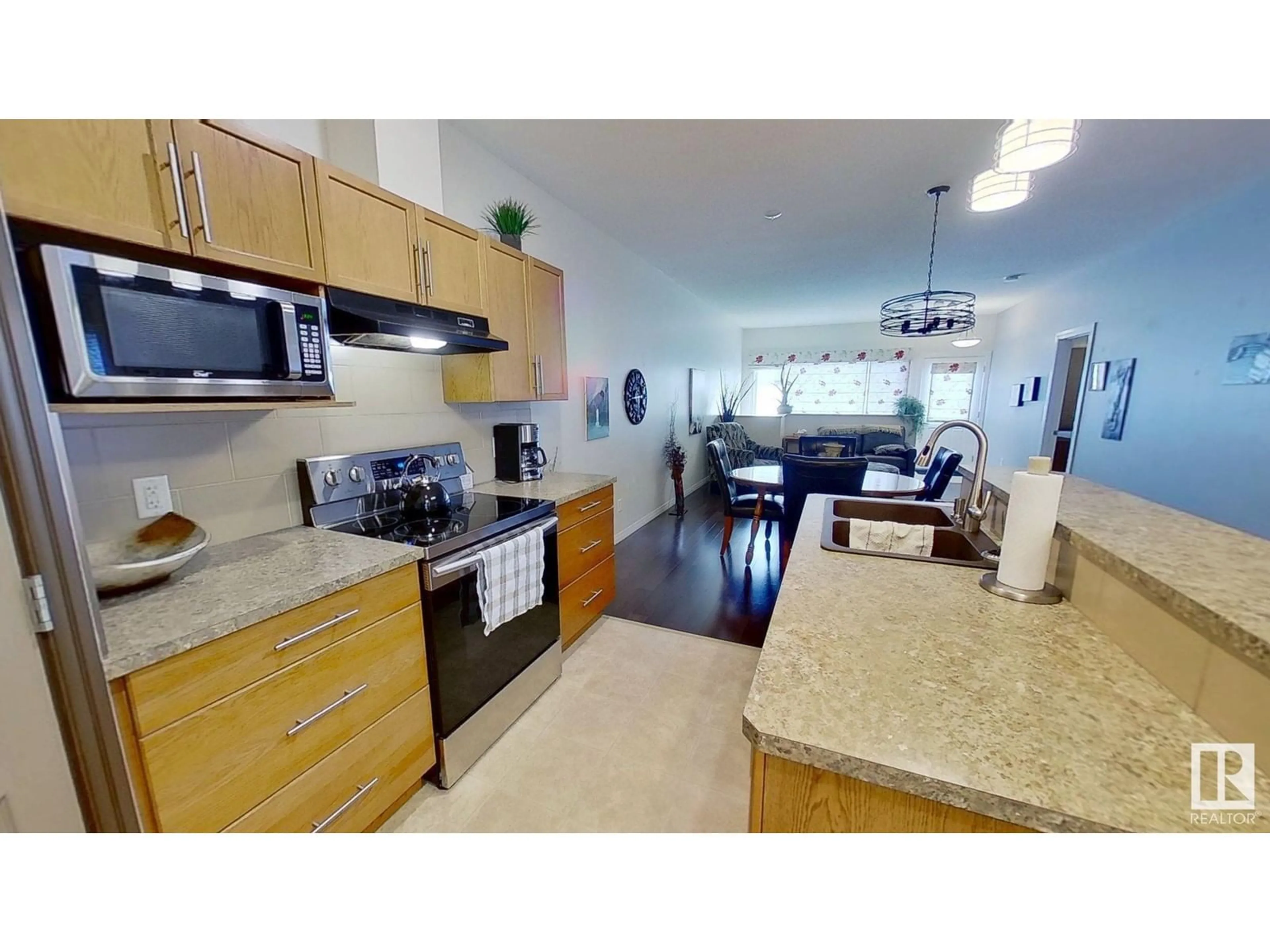 Open concept kitchen, unknown for #6 - 5021 34 AV, Camrose Alberta T5V5G2