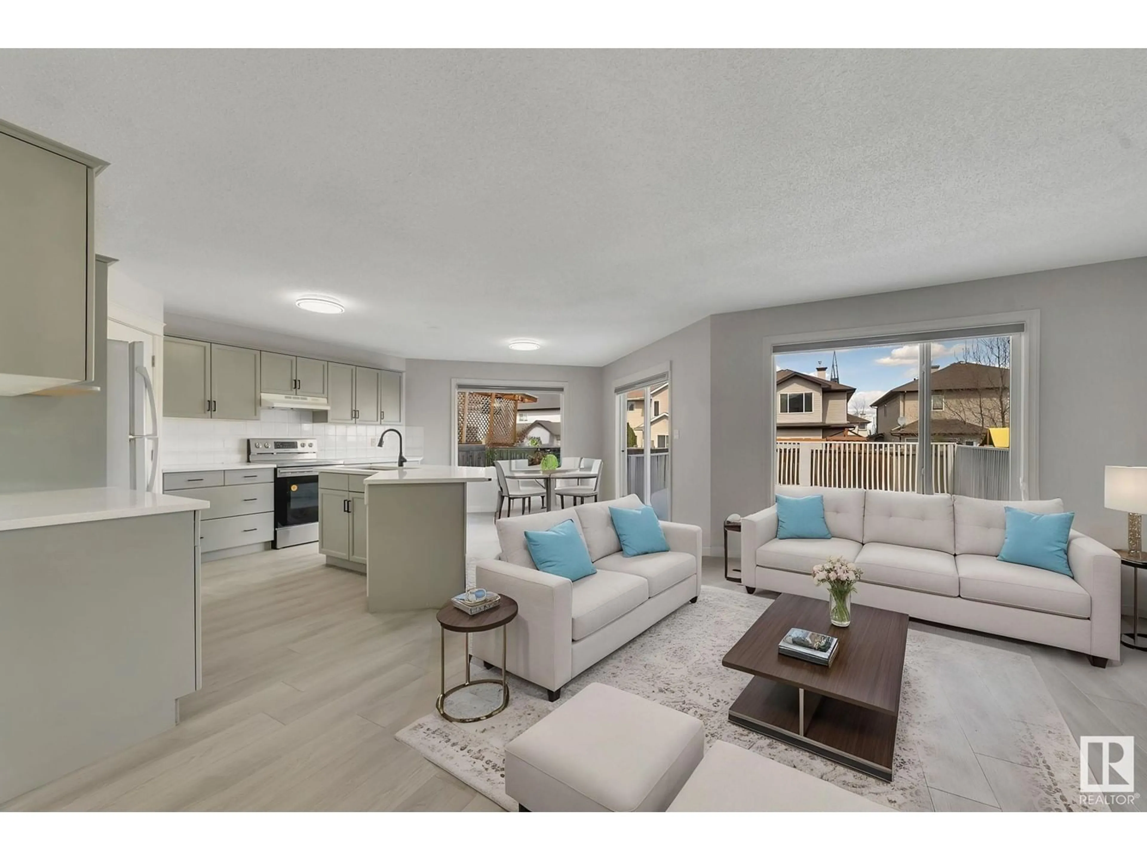Open concept kitchen, unknown for 8010 3 AV SW, Edmonton Alberta T6X1K6