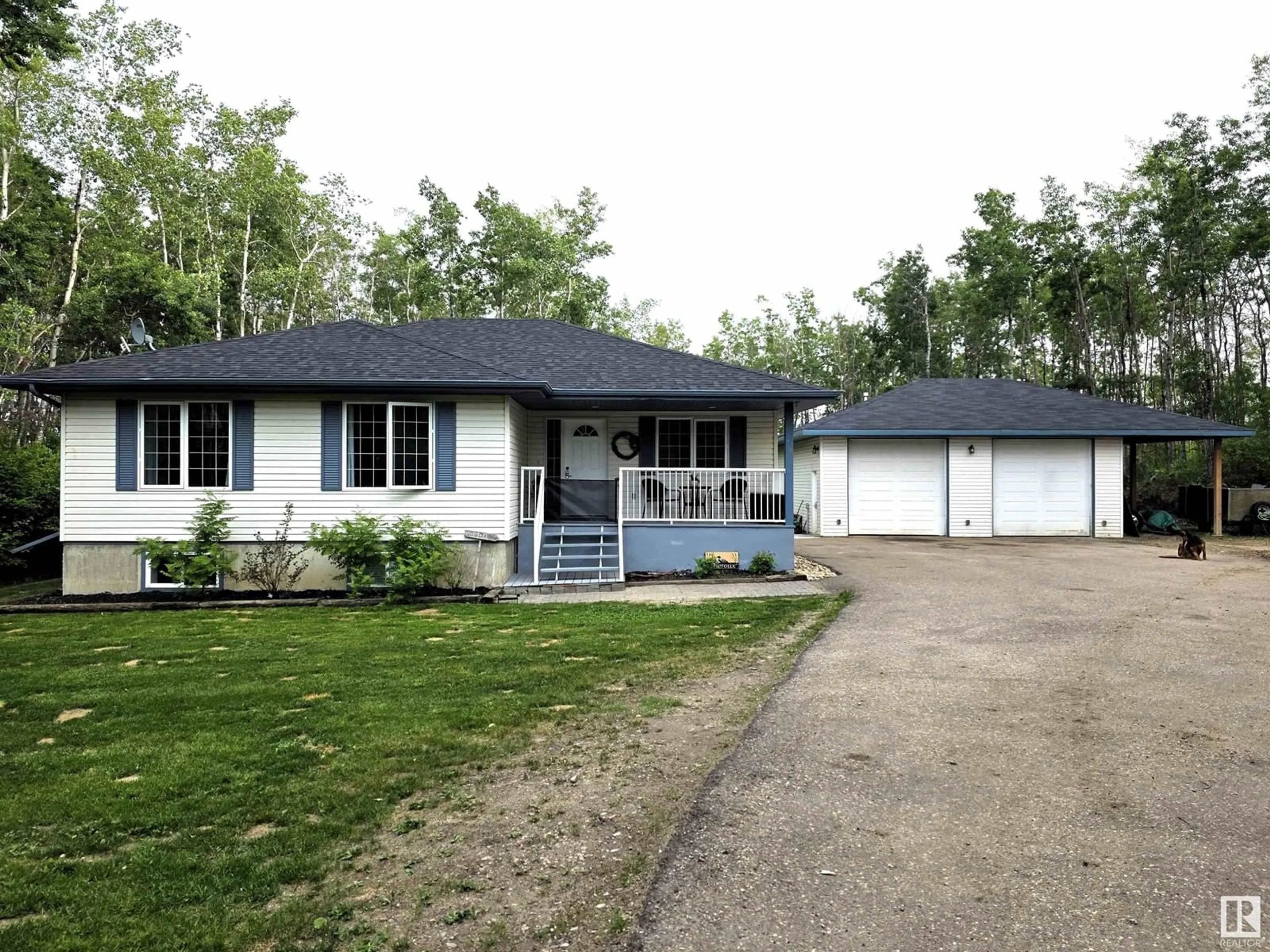 Home with vinyl exterior material, street for #1-46324 TWP 611, Rural Bonnyville M.D. Alberta T9N2J6