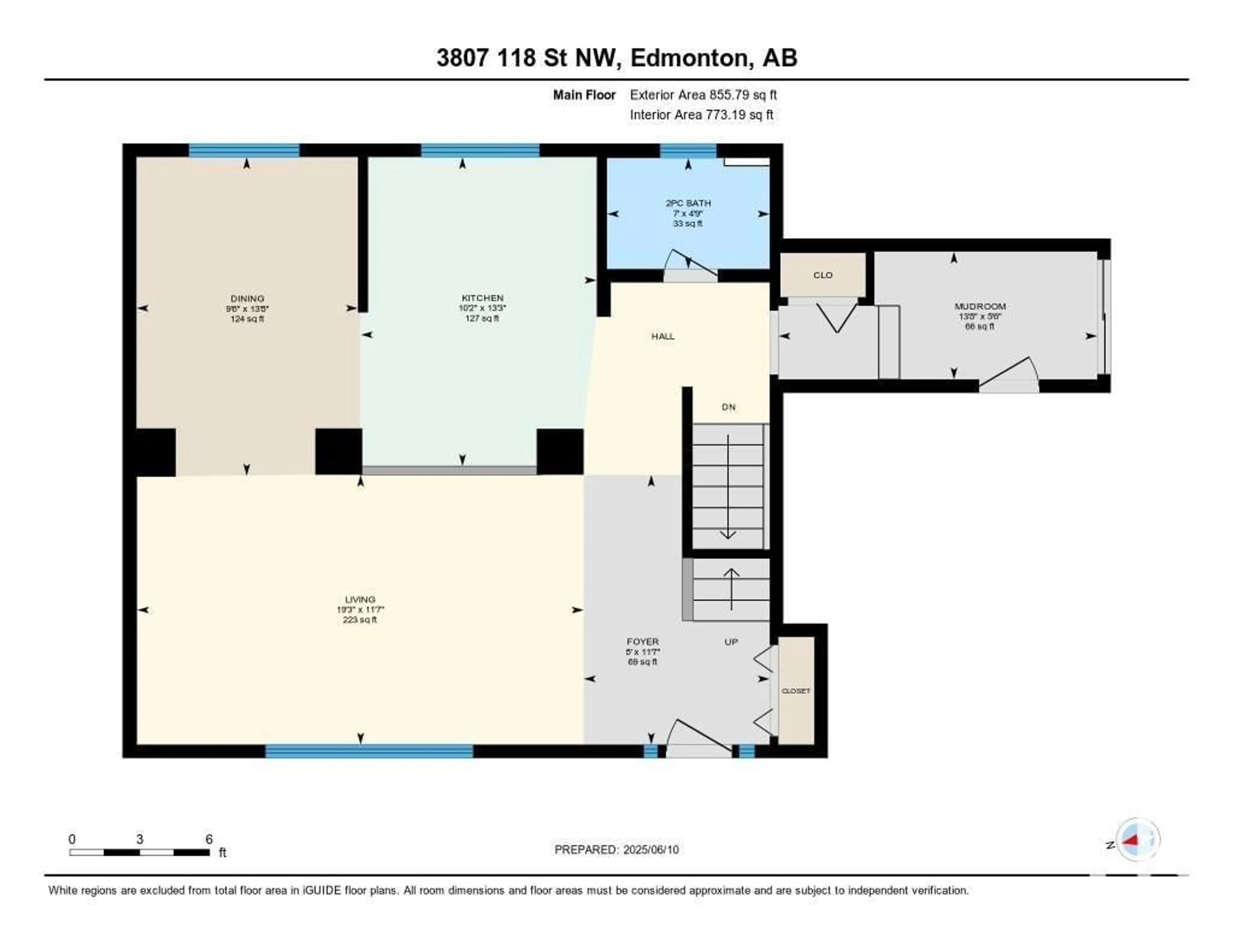 Floor plan for NW - 3807 118 ST, Edmonton Alberta T6J1W9